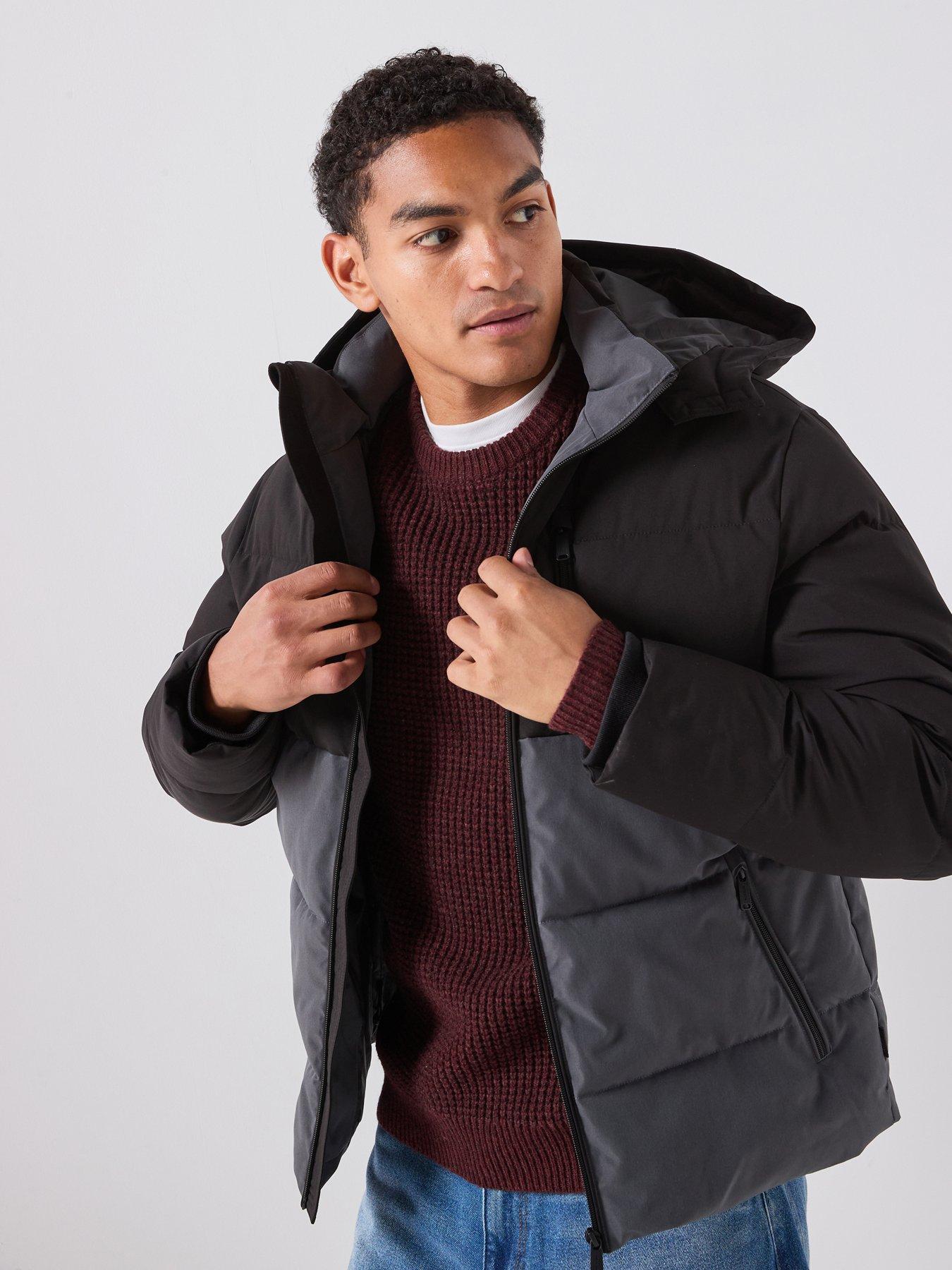 Image 1 of 6 of Jack & Jones Men's Becks Puffer Jacket - Asphalt