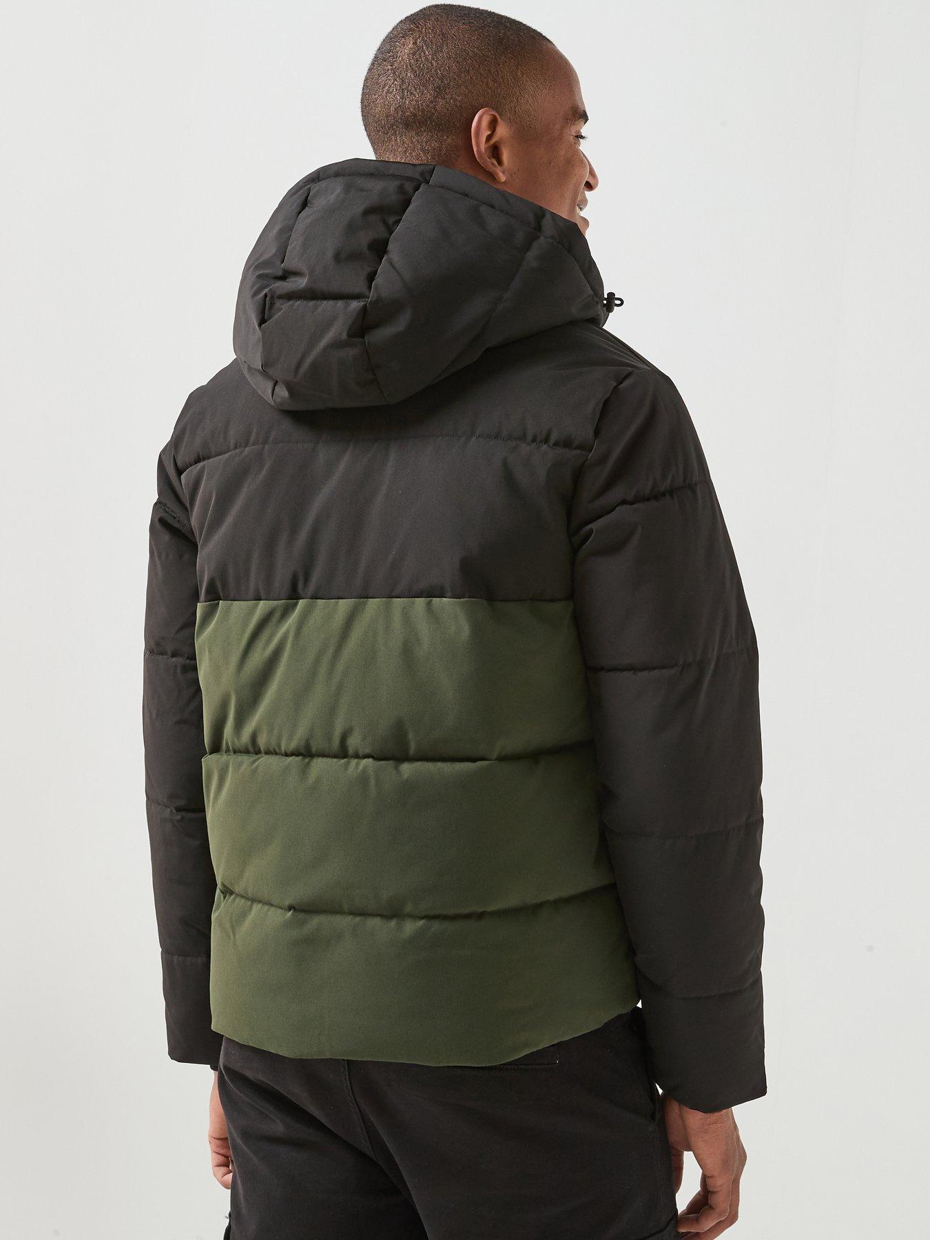 Image 2 of 6 of Jack & Jones Becks Colourblock Puffer Jacket - Rosin
