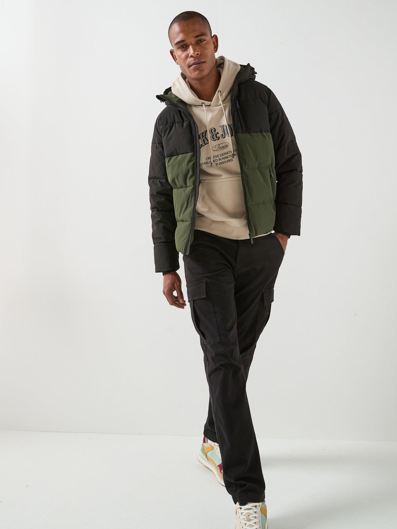 Image 3 of 6 of Jack & Jones Becks Colourblock Puffer Jacket - Rosin