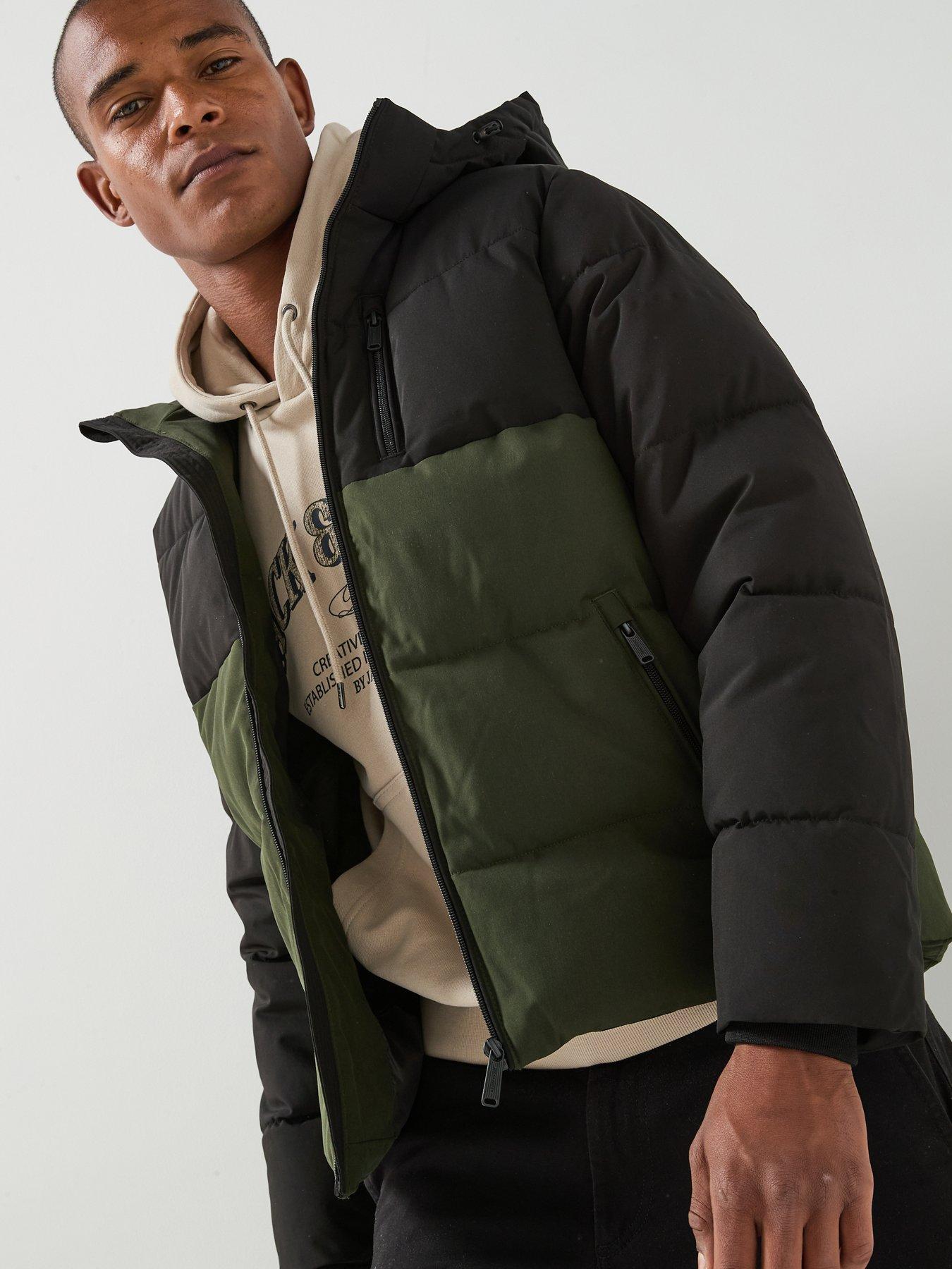 Image 6 of 6 of Jack & Jones Becks Colourblock Puffer Jacket - Rosin