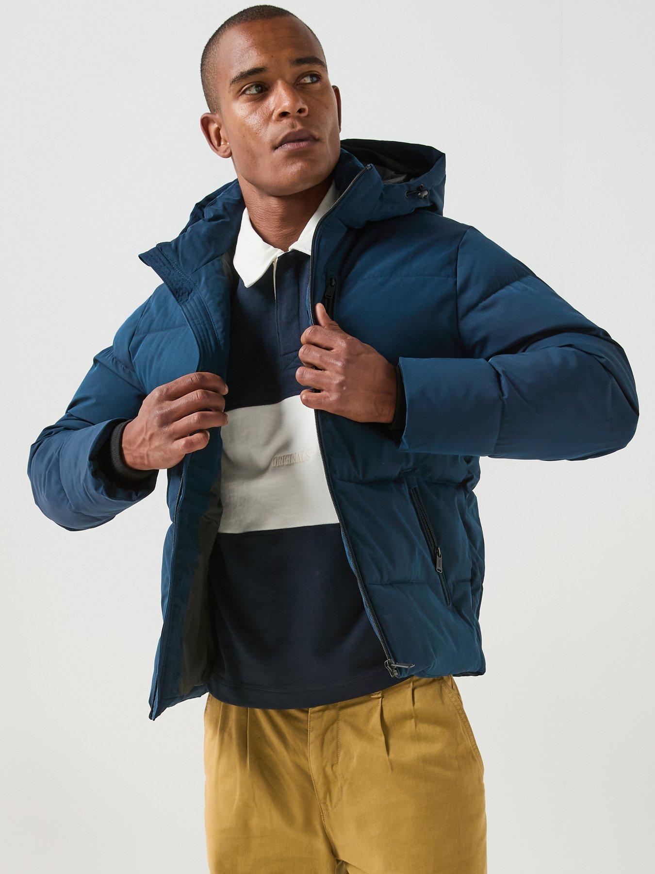 Image 1 of 6 of Jack & Jones Becks Puffer Jacket - Navy
