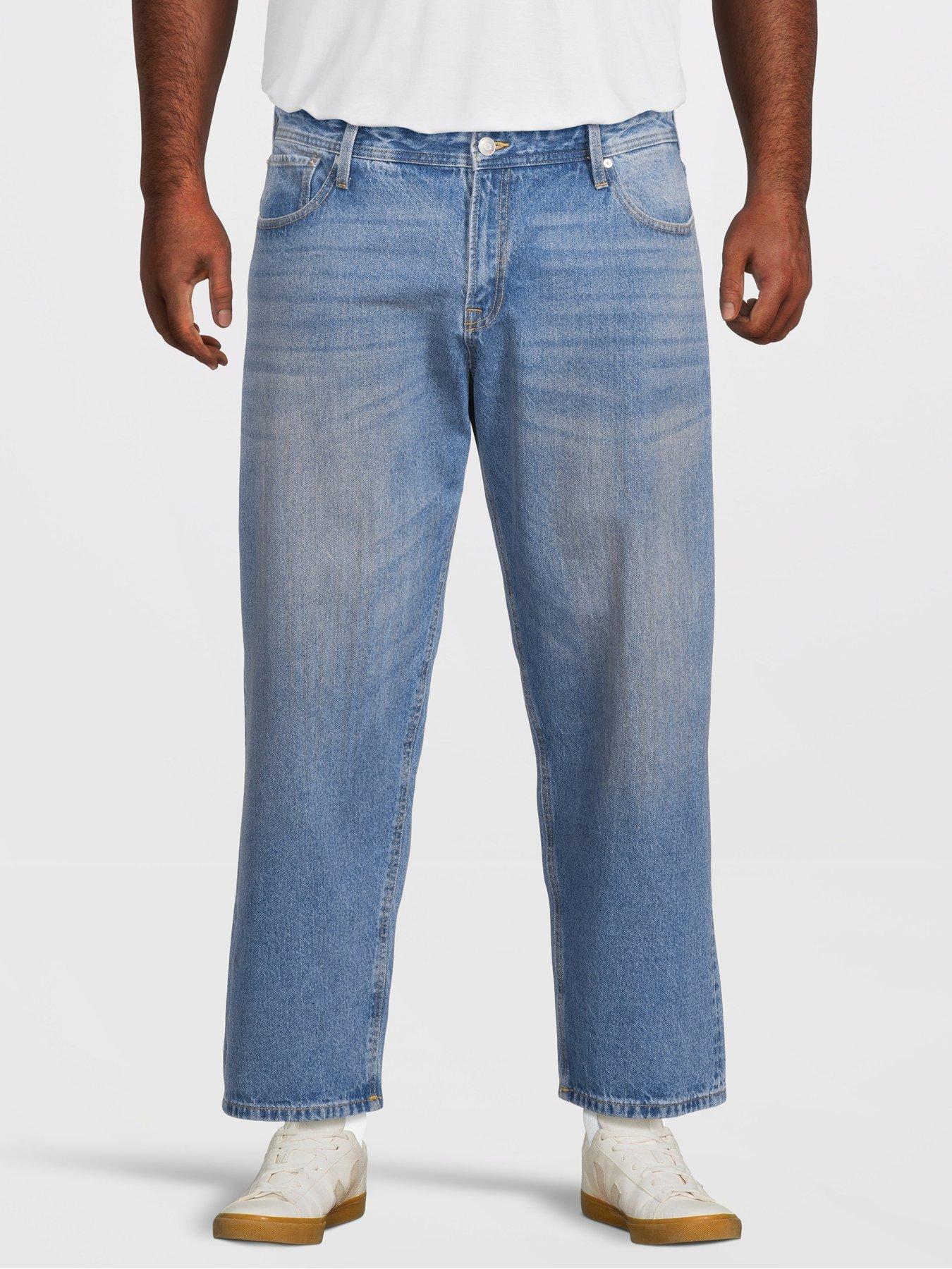 Jack & Jones Plus Men's Plus CHRIS Original Relaxed Fit Jeans - Blue