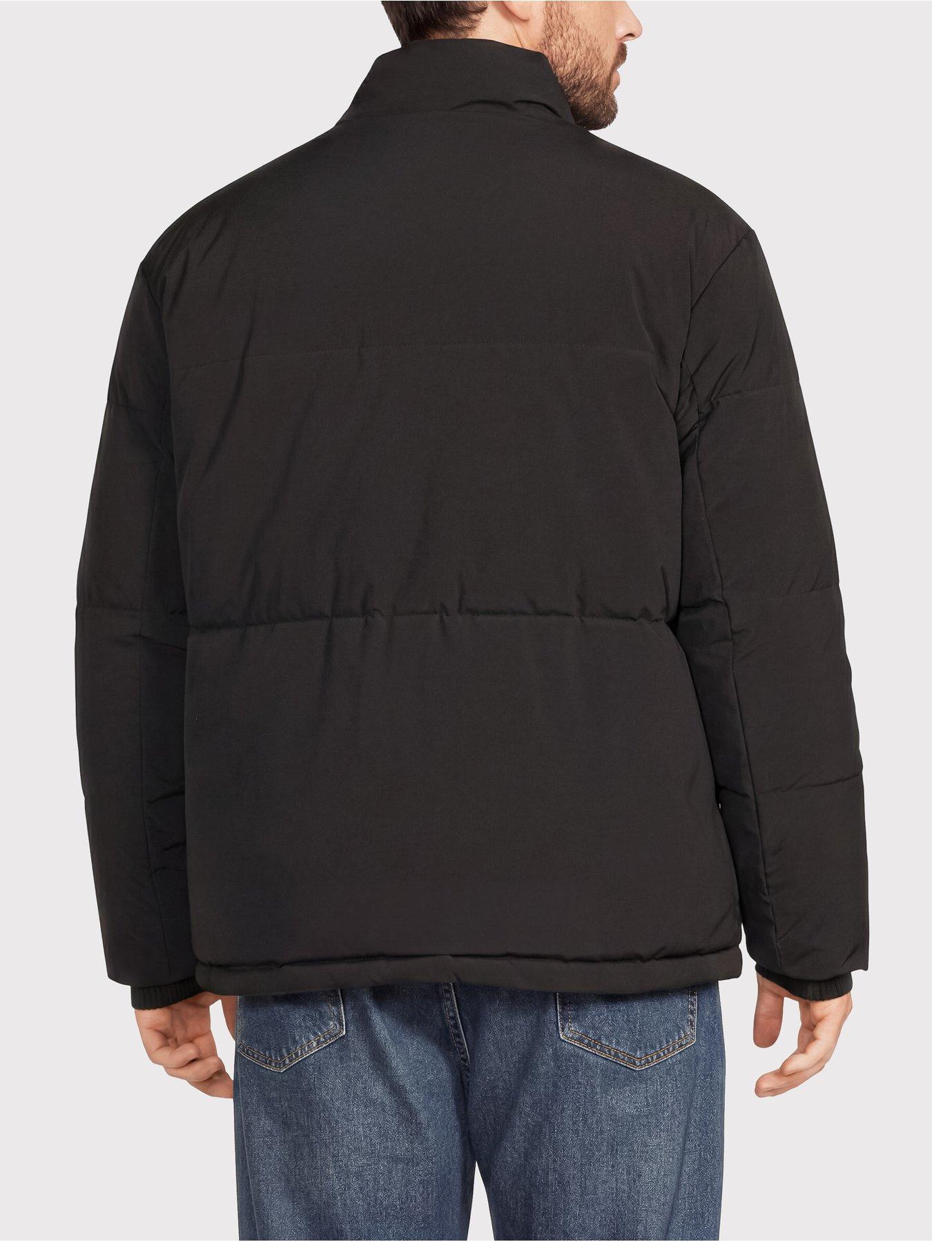 Image 2 of 5 of Jack & Jones Men's Plus Soho Puffer Coat - Black