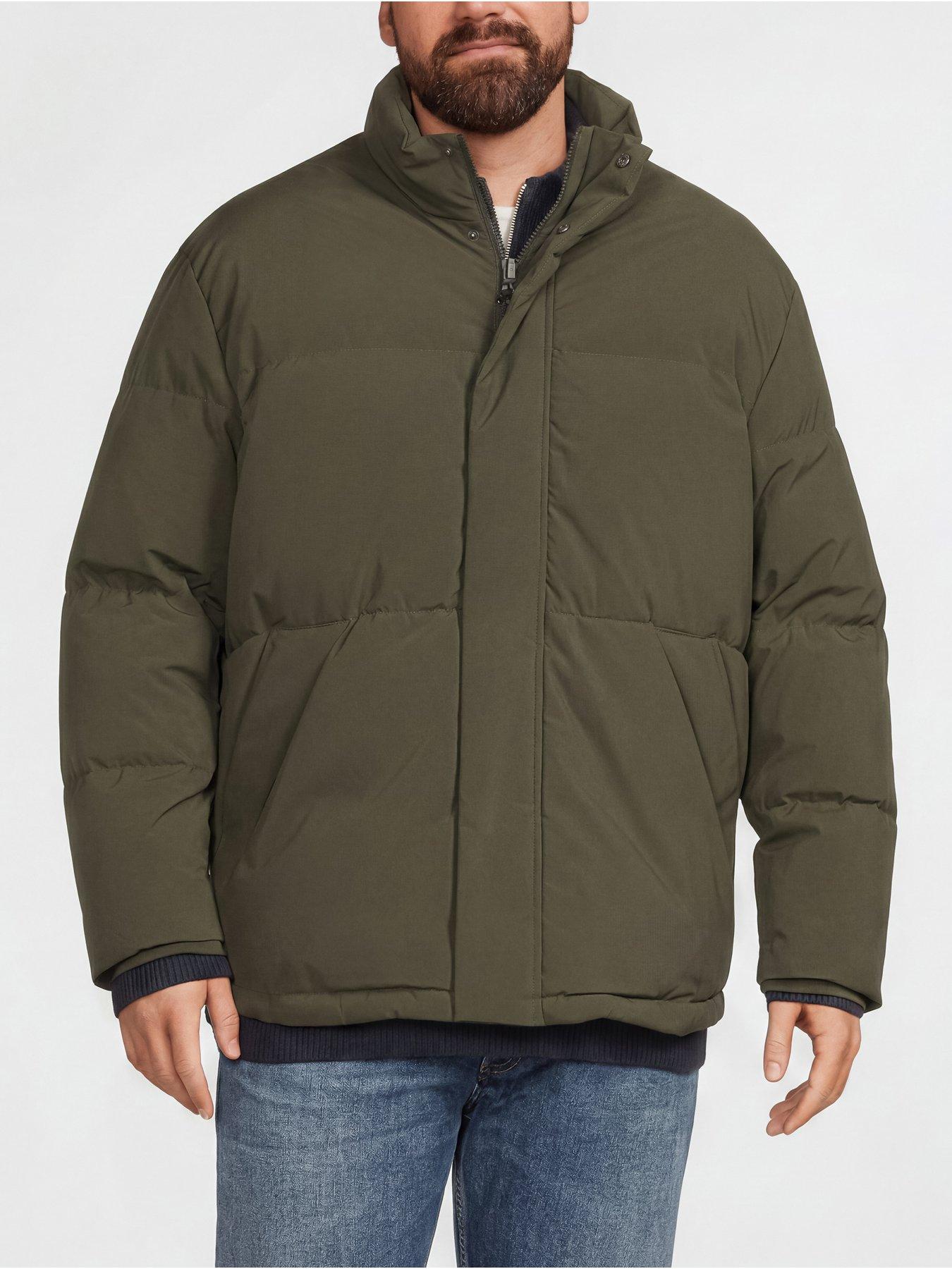 Image 1 of 5 of Jack & Jones Men's Plus Soho Puffer Coat - Khaki