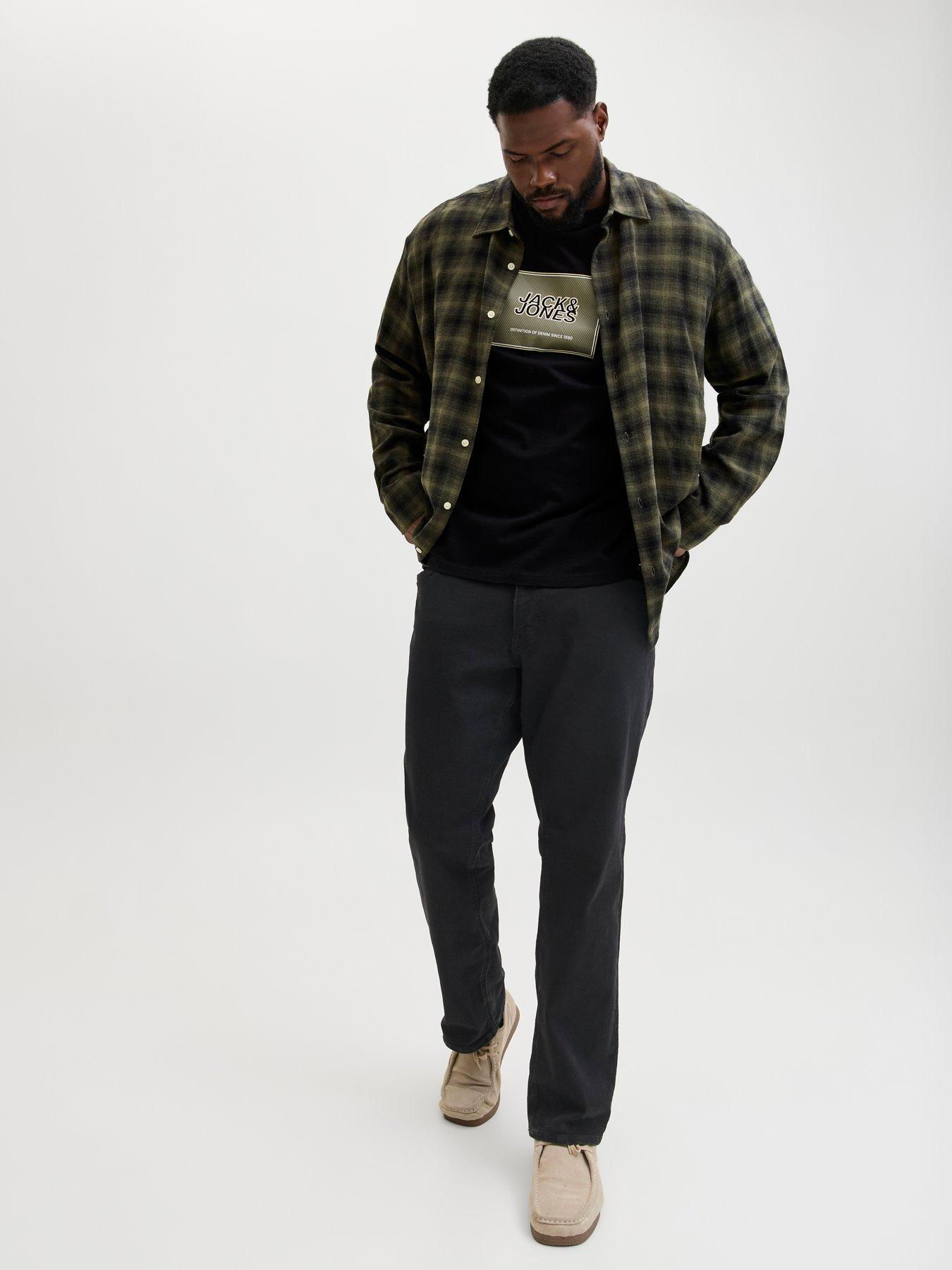Image 1 of 6 of Jack & Jones Jack &amp; Jones Plus Glen Slim Fit Jean