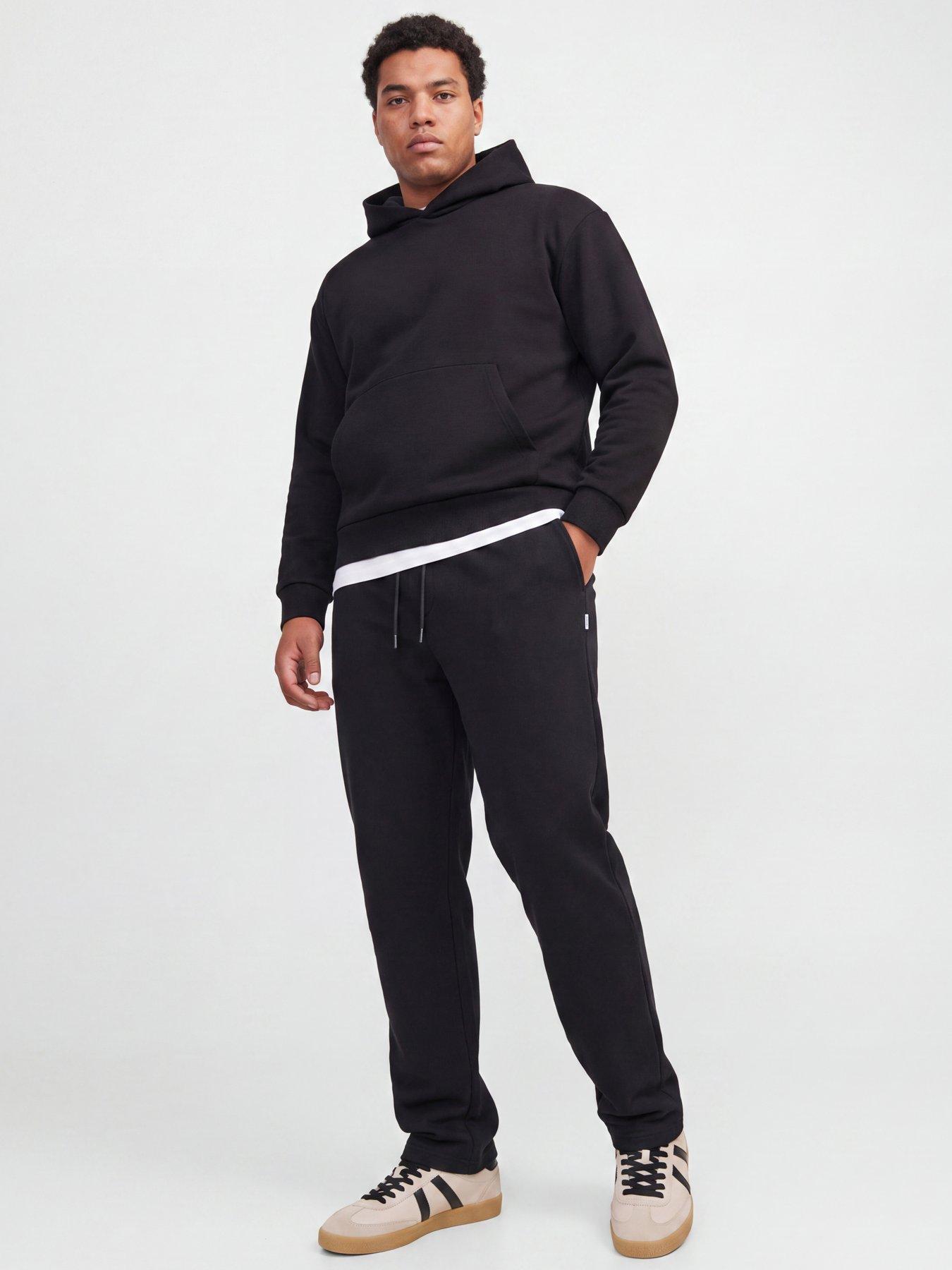 Image 3 of 7 of Jack & Jones Jack &amp; Jones Plus Kane Bradley Uncuffed Joggers
