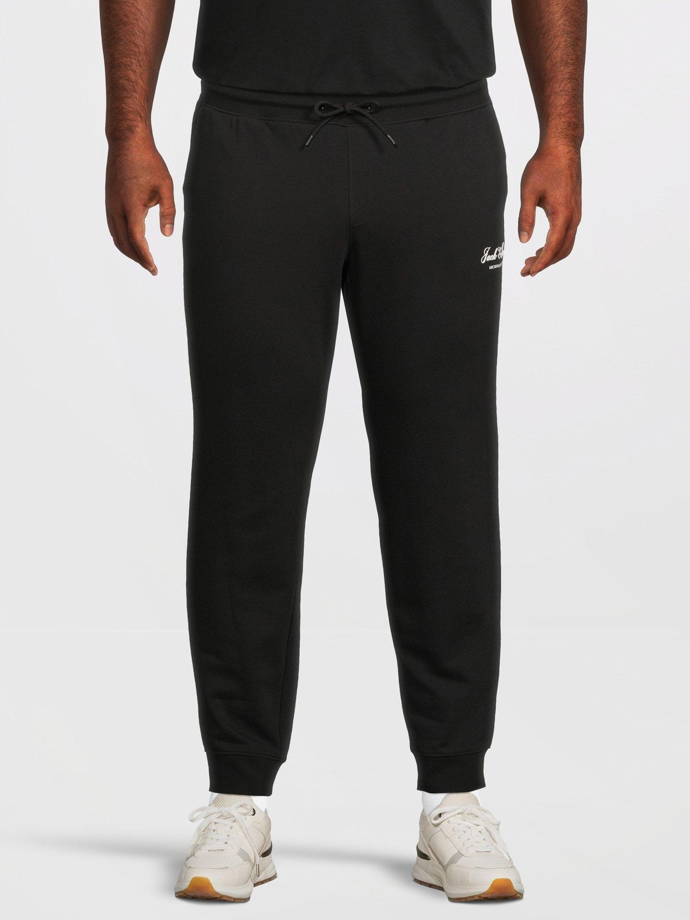 Jack & Jones Plus Gordon Archive Joggers - Black