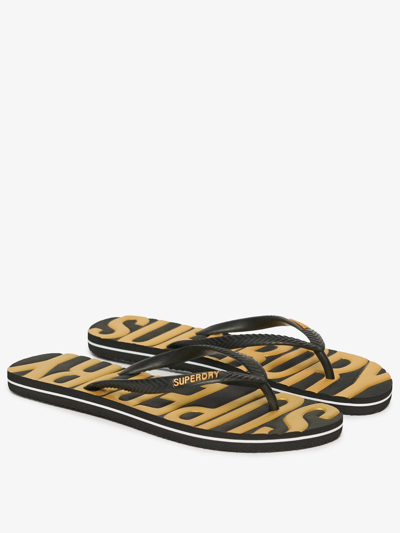 Image 2 of 7 of Superdry Vintage Vegan Flip Flop - Black