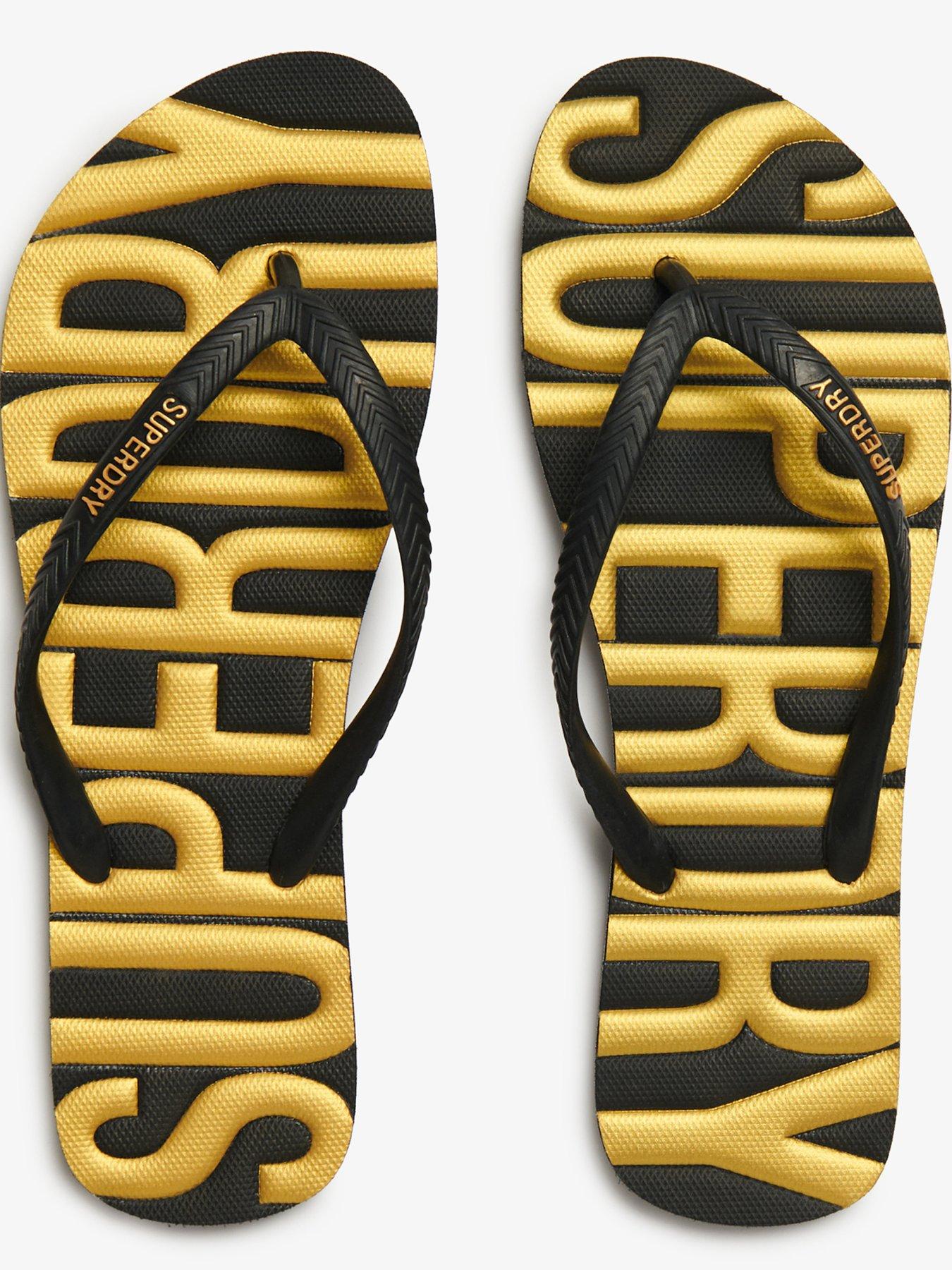 Image 4 of 7 of Superdry Vintage Vegan Flip Flop - Black