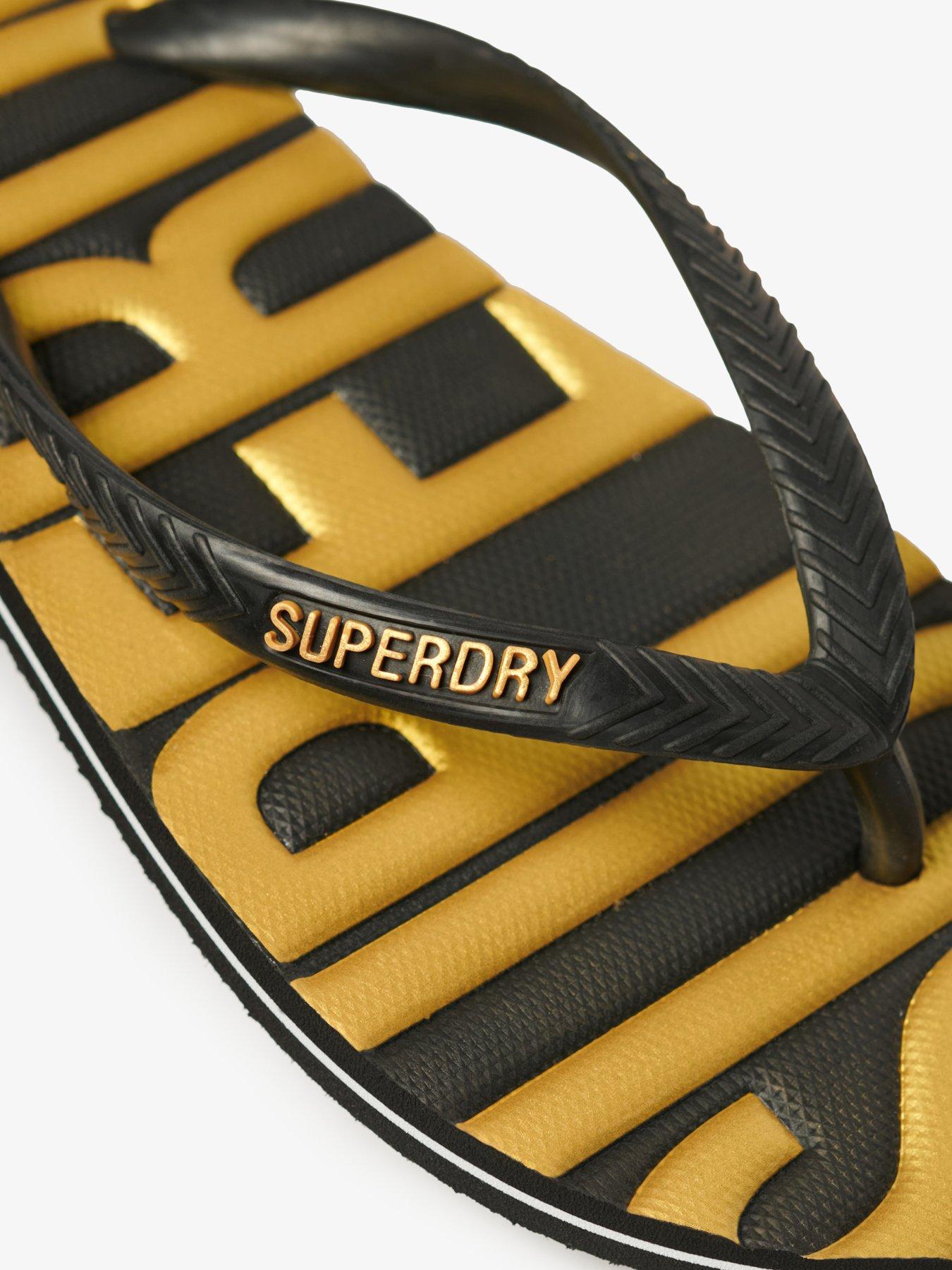 Image 6 of 7 of Superdry Vintage Vegan Flip Flop - Black