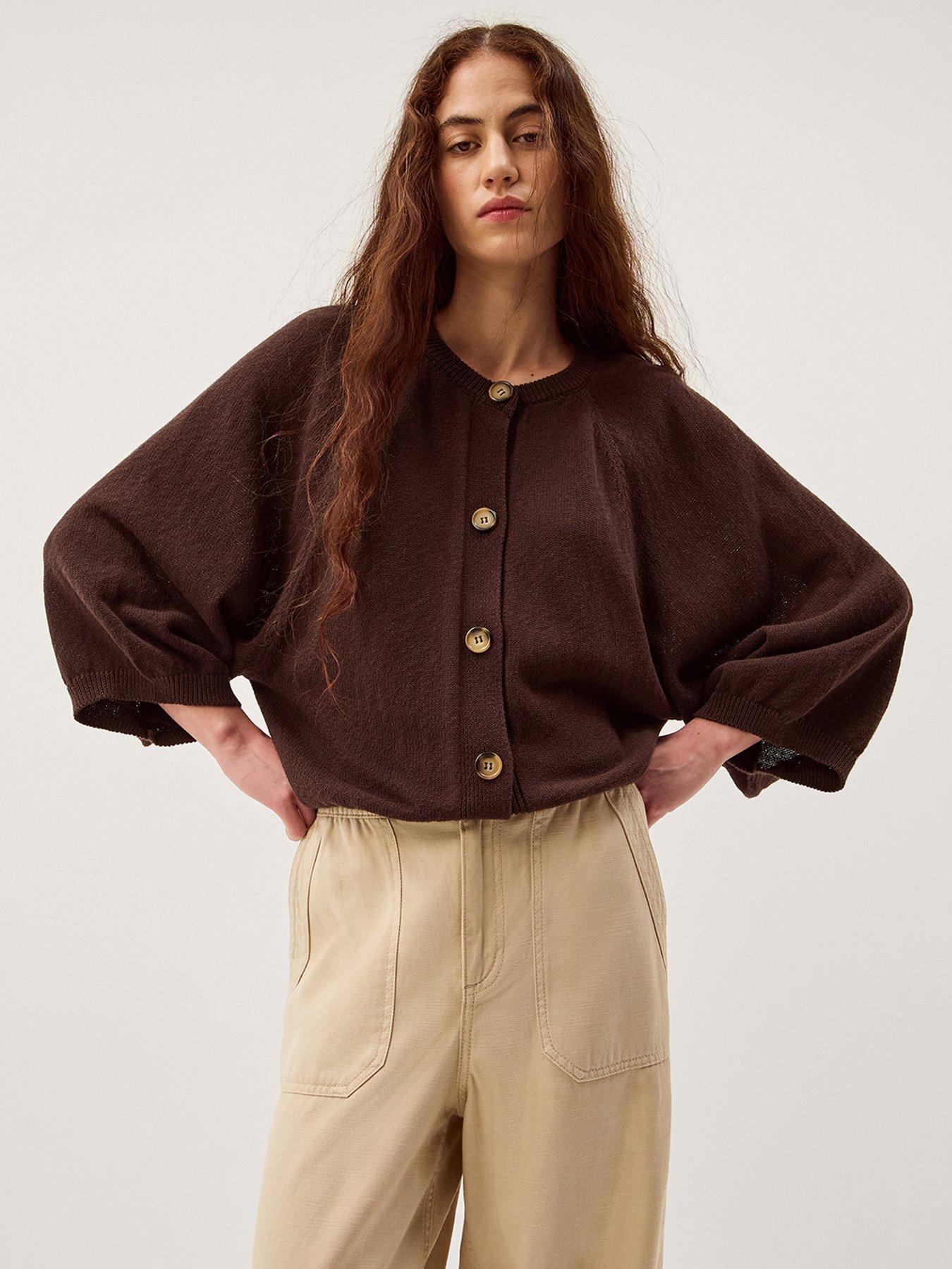 monsoon-caryn-cotton-cardigan-brown