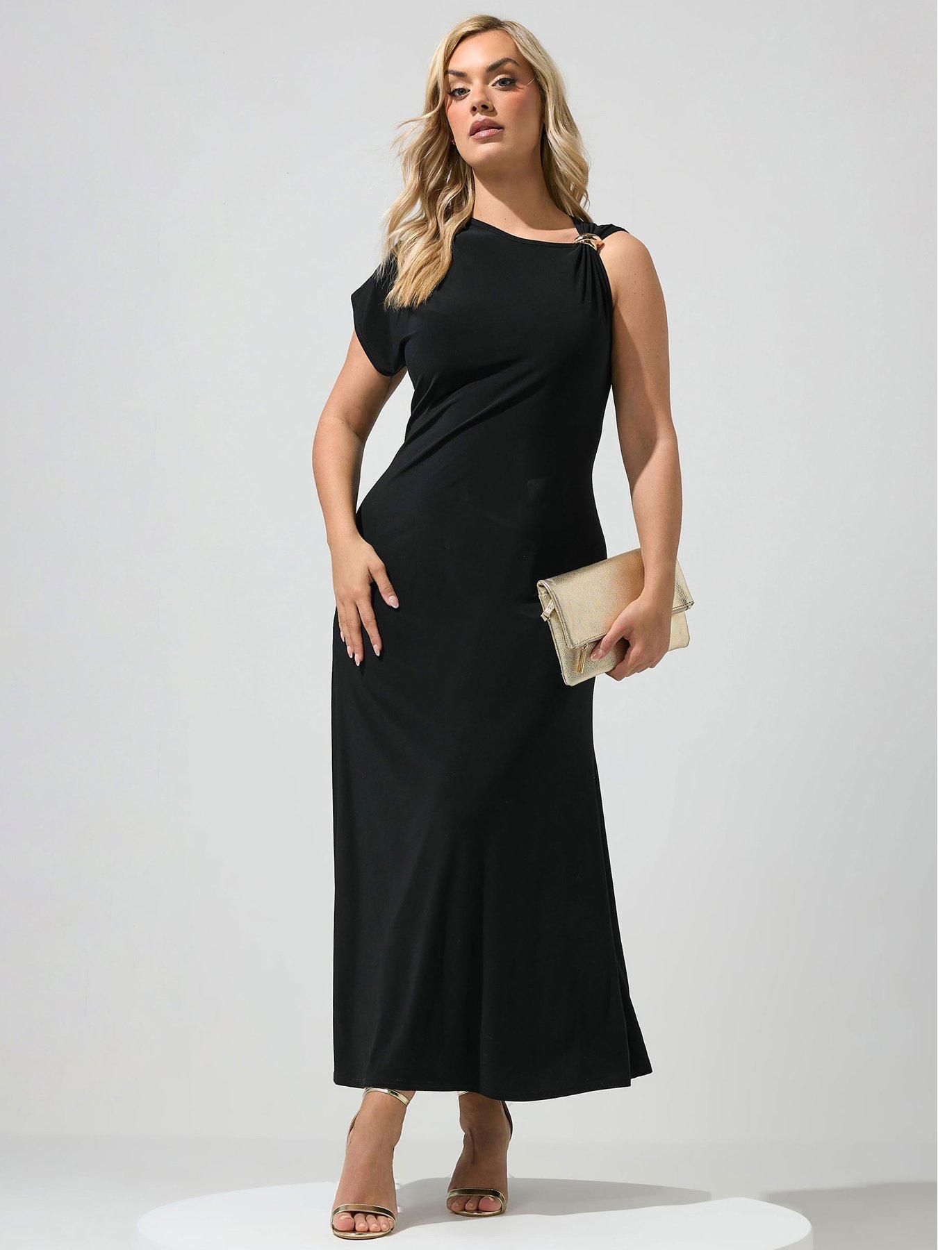 Yours Curve Buckle Detail Shoulder Dress