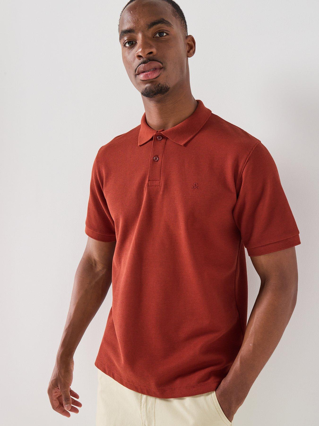 Jack & Jones Austin Short Sleeve Polo Shirt - Dark Red
