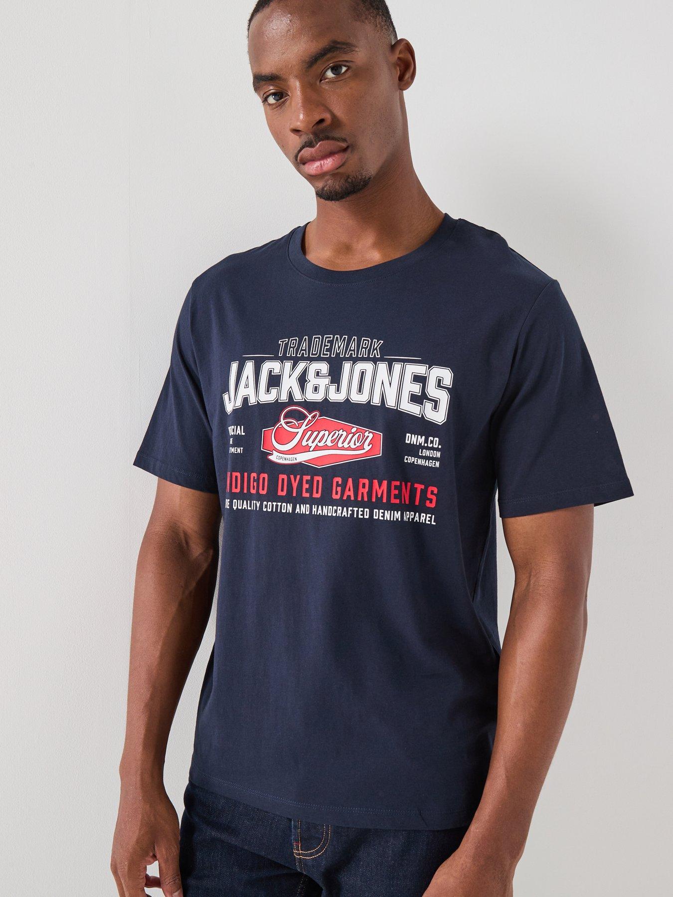 Jack & Jones Logo T-Shirt - Navy