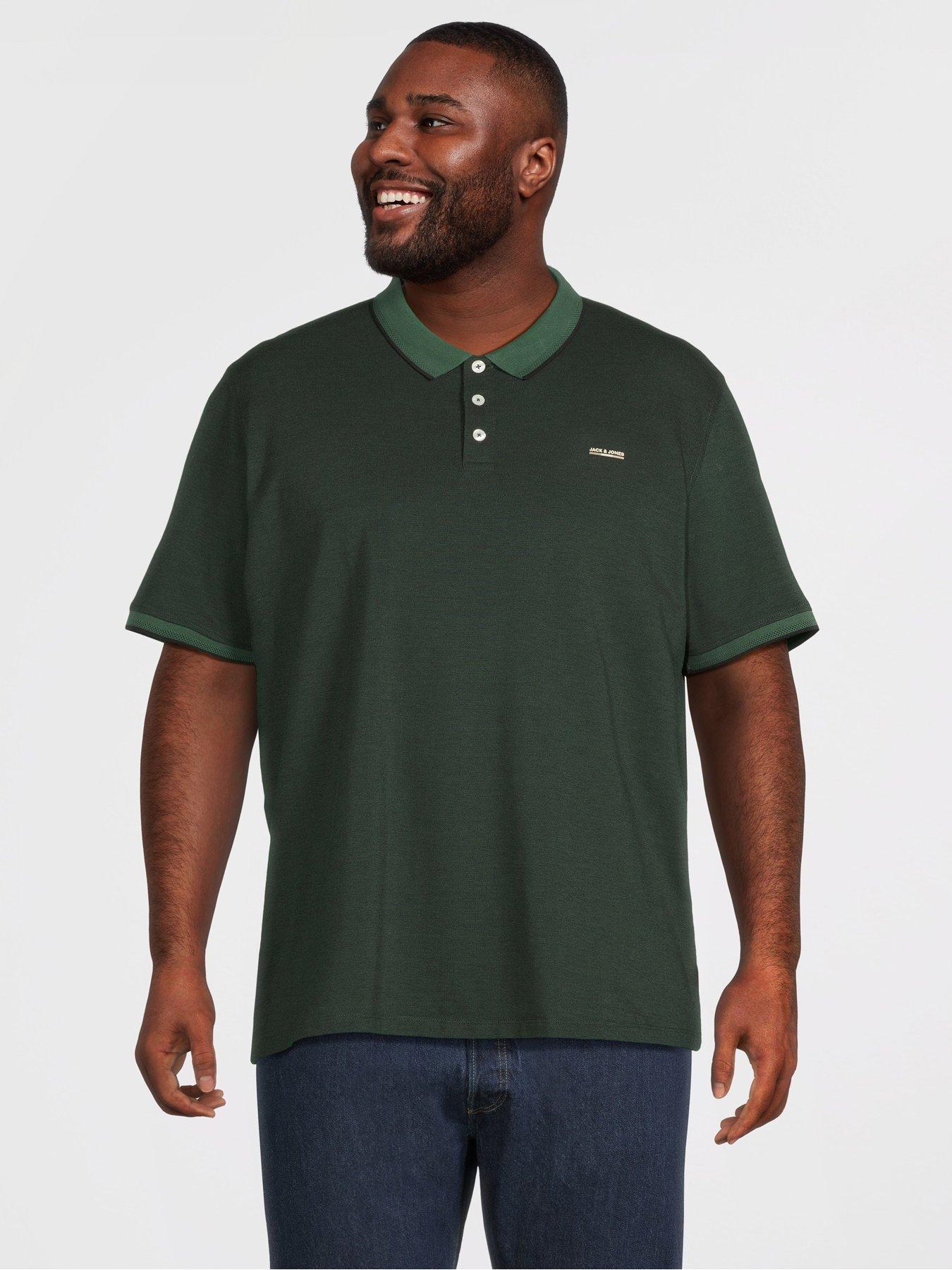 Jack & Jones Plus Premium Alves Polo Shirt - Pineneedle