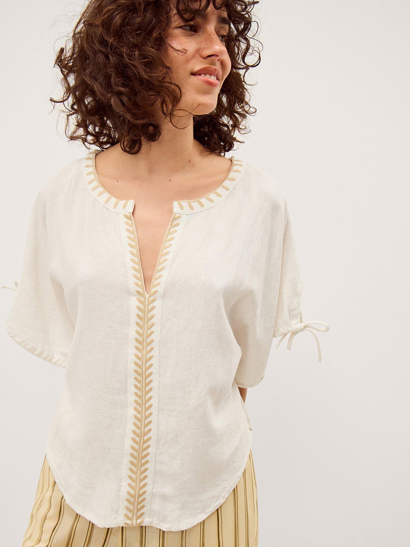 Monsoon Adela Top - Cream