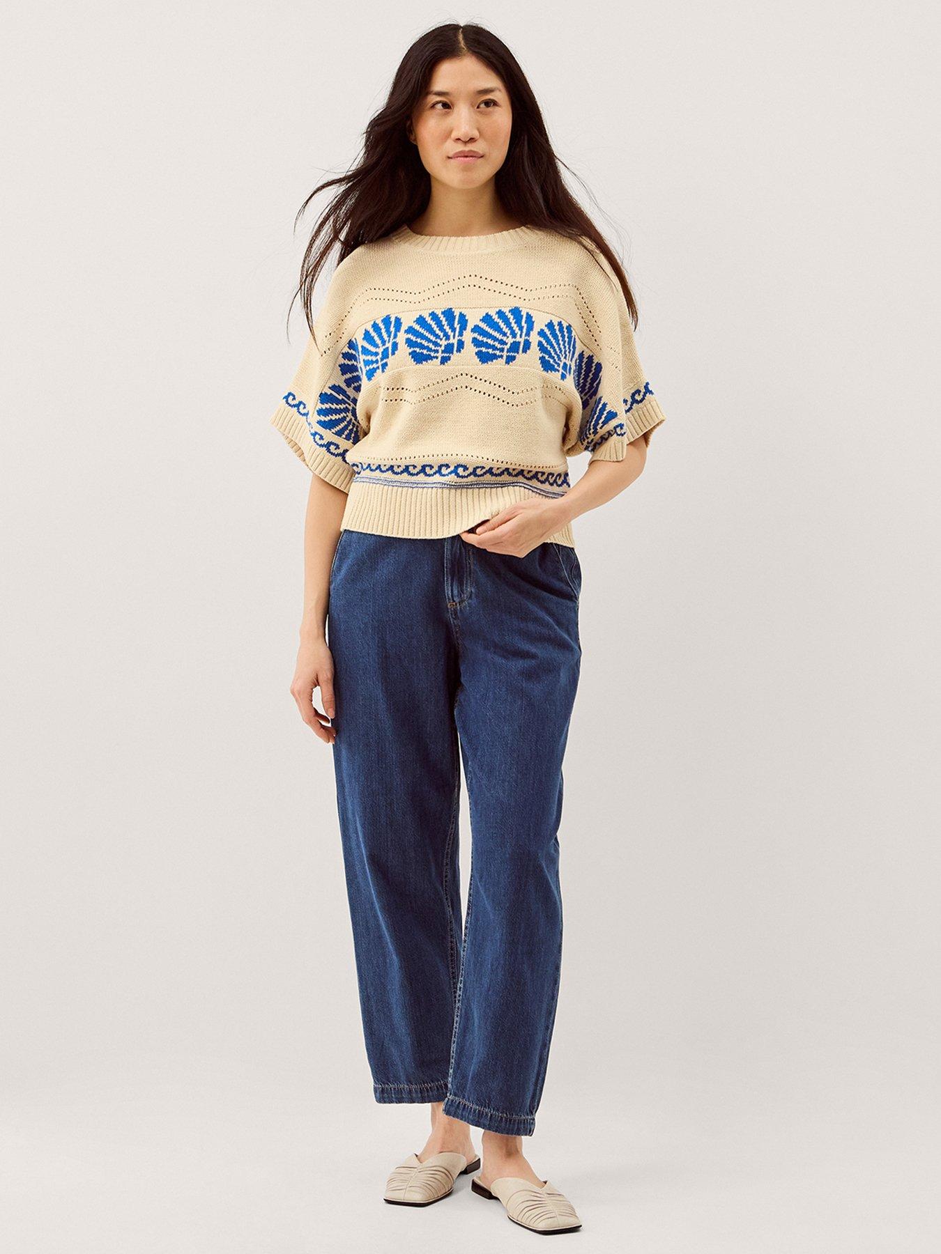  image of monsoon-safi-shell-jumper-cream