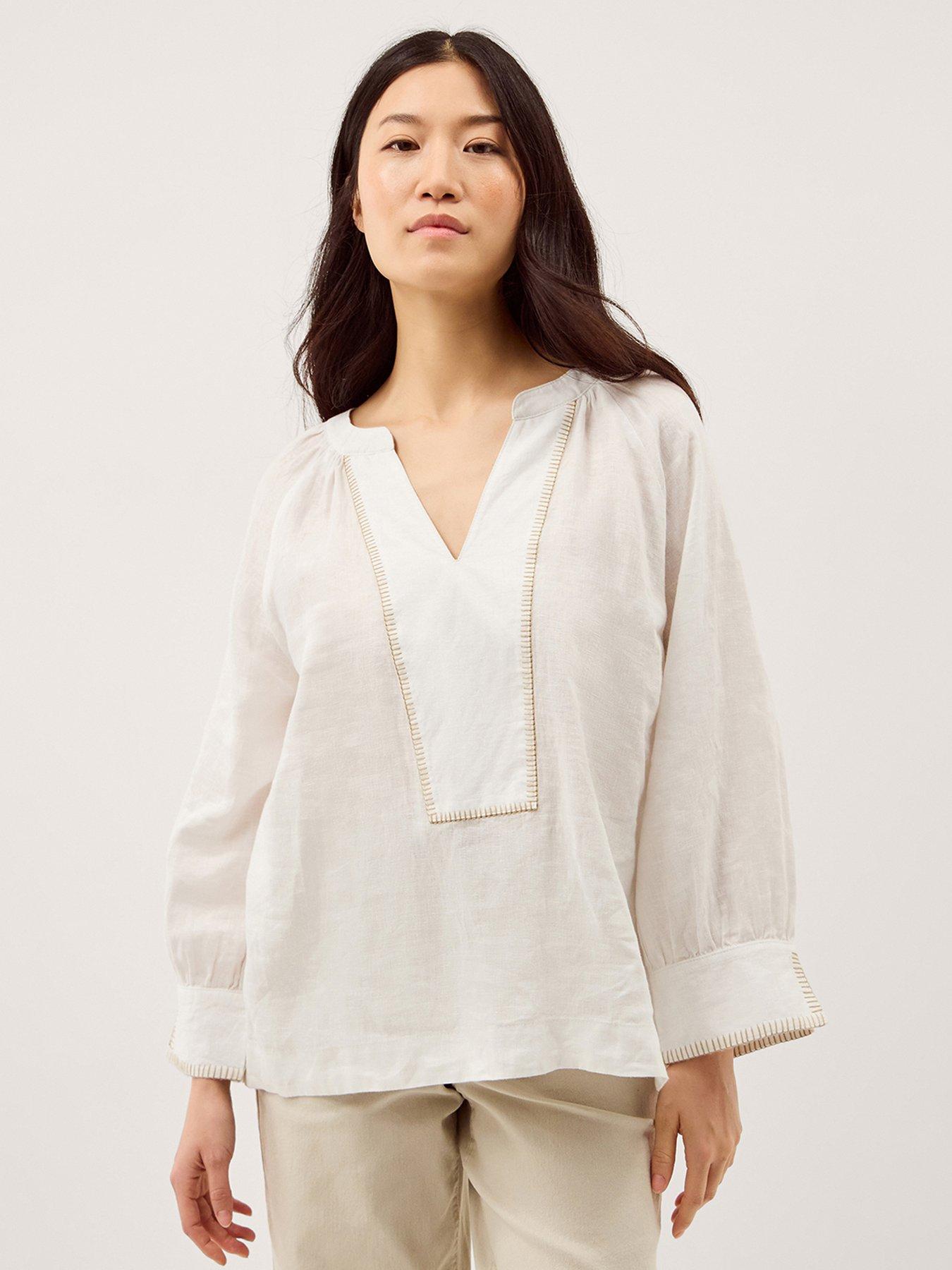 Monsoon Frida Linen Top
