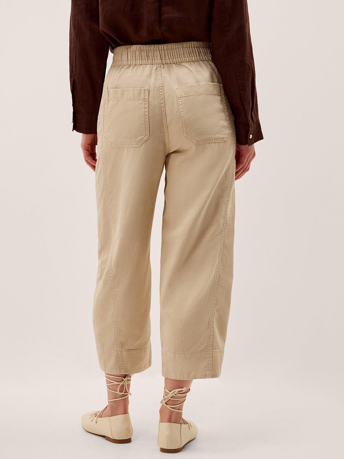  image of monsoon-megan-twill-barrel-brown