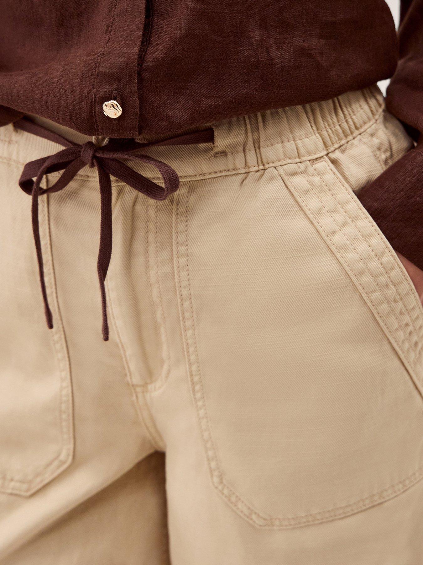  image of monsoon-megan-twill-barrel-brown