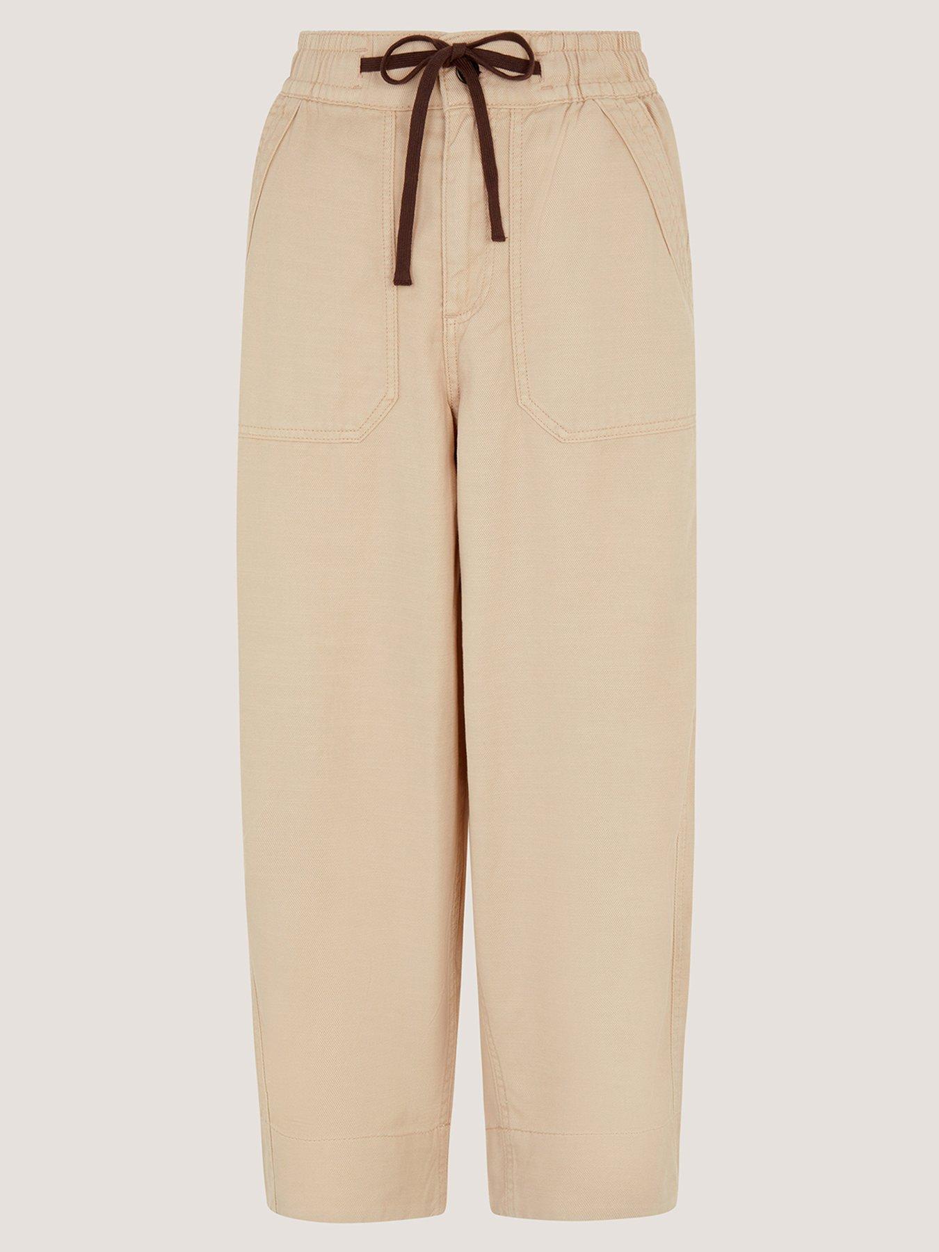  image of monsoon-megan-twill-barrel-brown