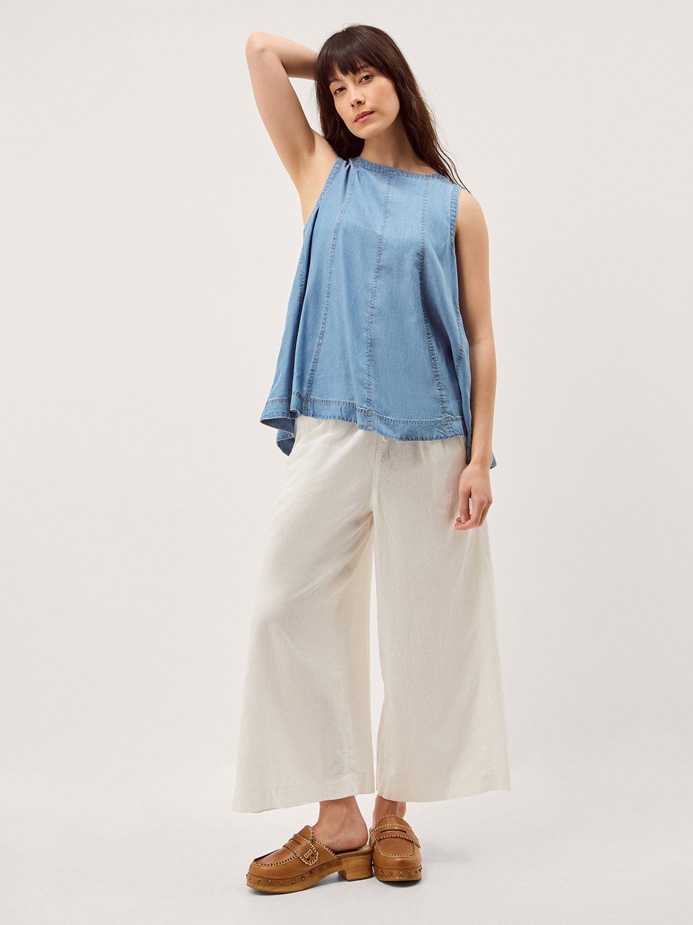Image 3 of 5 of Monsoon Maisie Wide Crop Trs