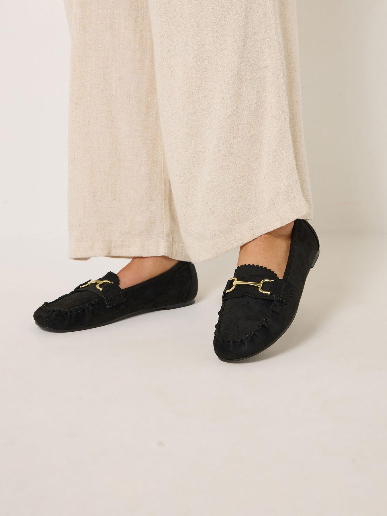 Yours Wide Fit Snaffle Trim Shoe