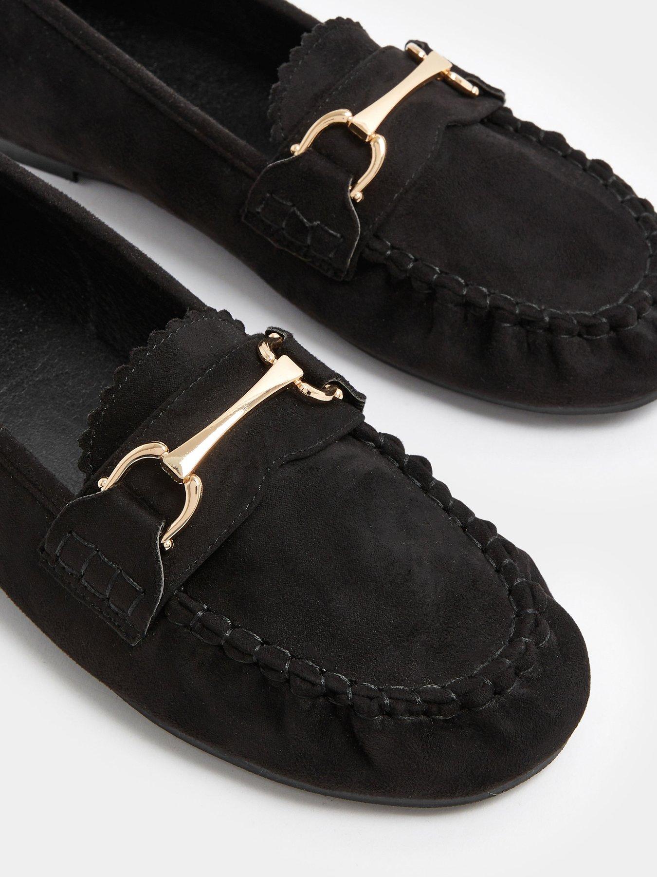 Image 4 of 4 of Yours Wide Fit Snaffle Trim Shoe