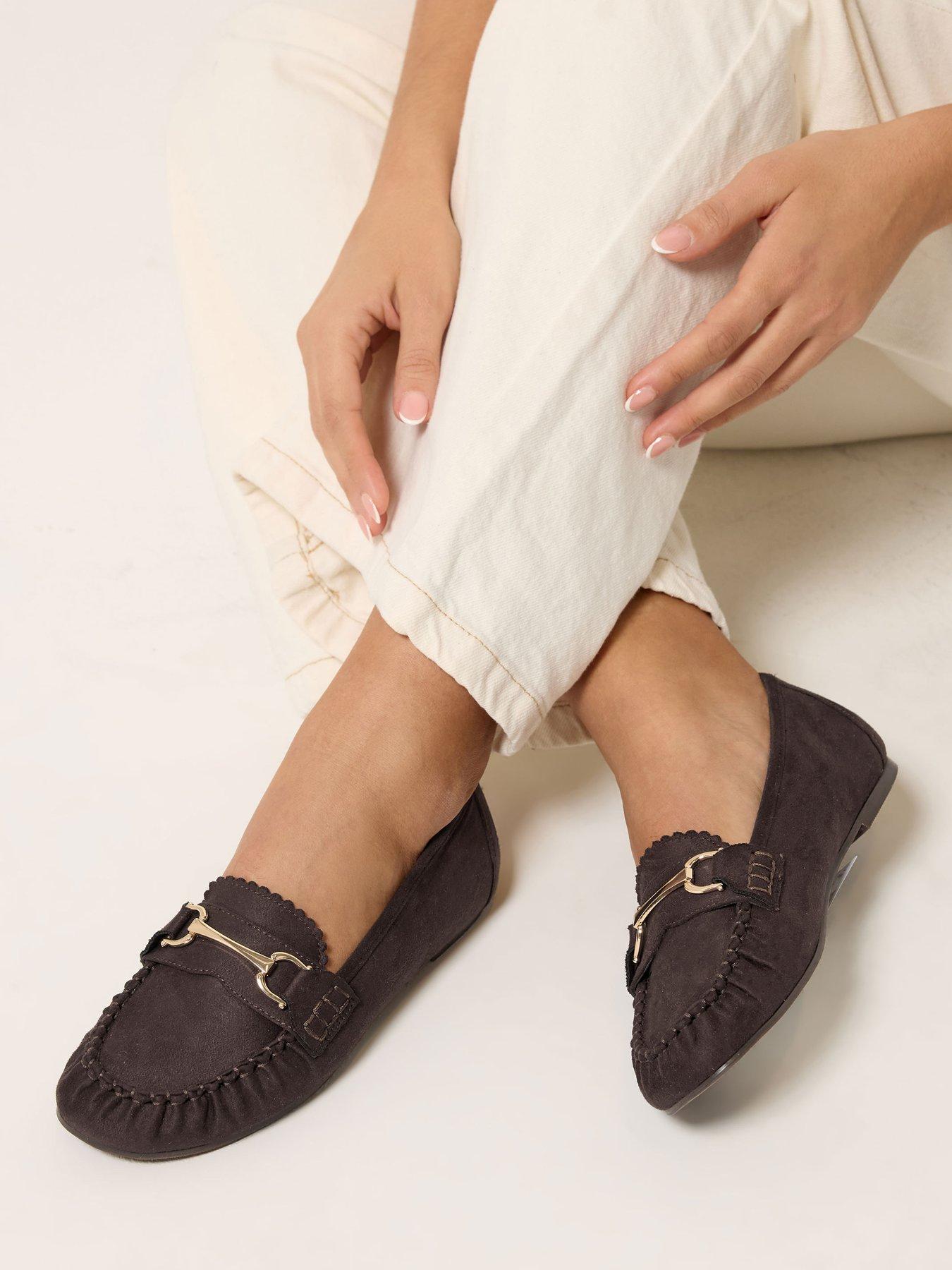 Yours Wide Fit Snaffle Trim Shoe