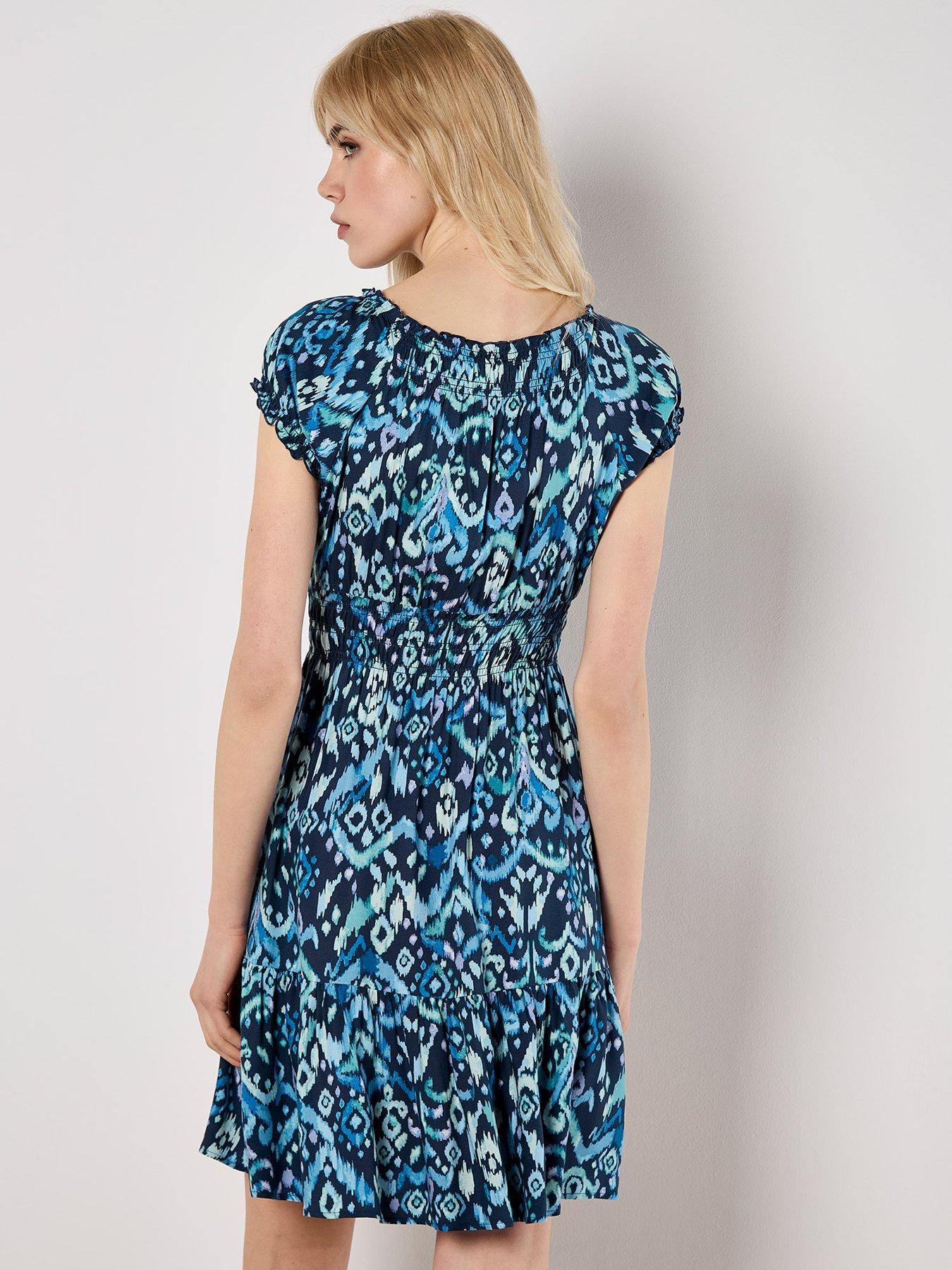 Image 2 of 4 of Apricot Milkmaid Midi Dress