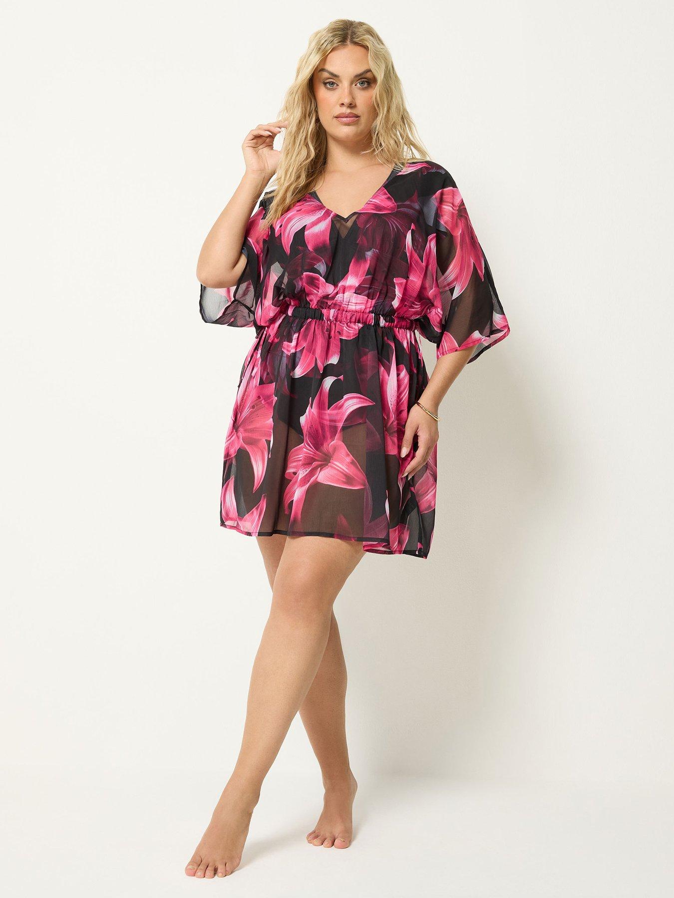 Yours Curve Flower Detail Kaftan