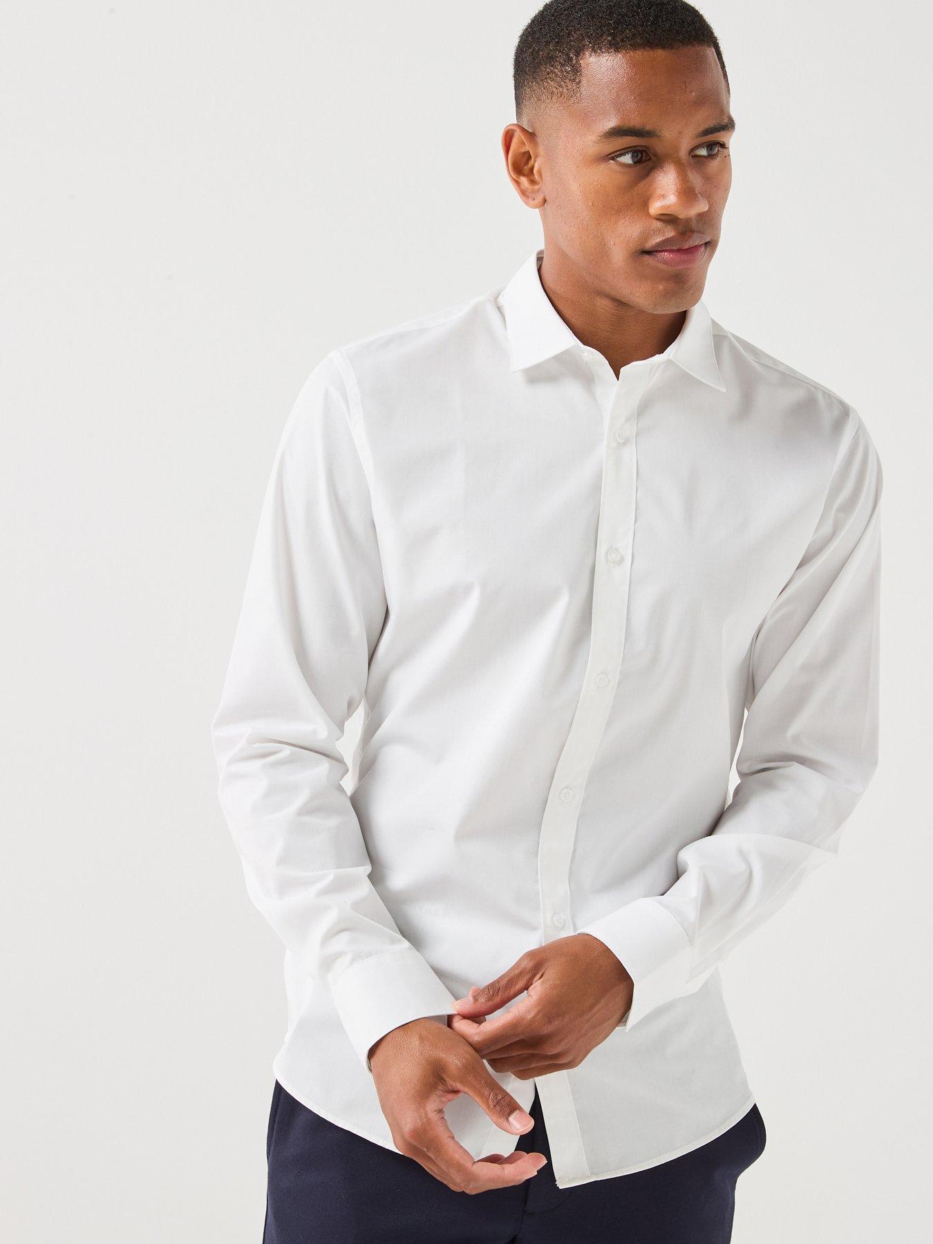 Jack & Jones Joe Long Sleeve Plain Shirt - White