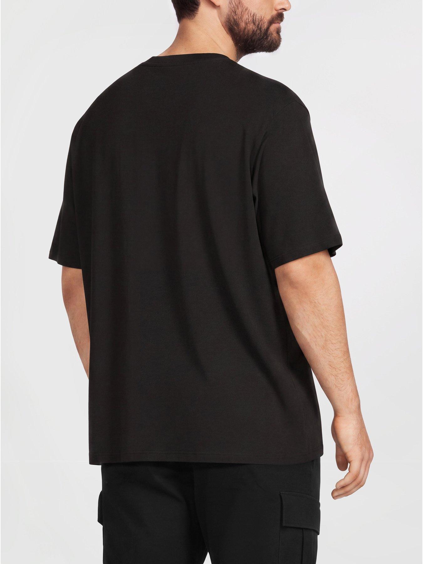 Image 2 of 5 of Jack & Jones Mens Plus Size Graphic Regular Fit T-Shirt - Black