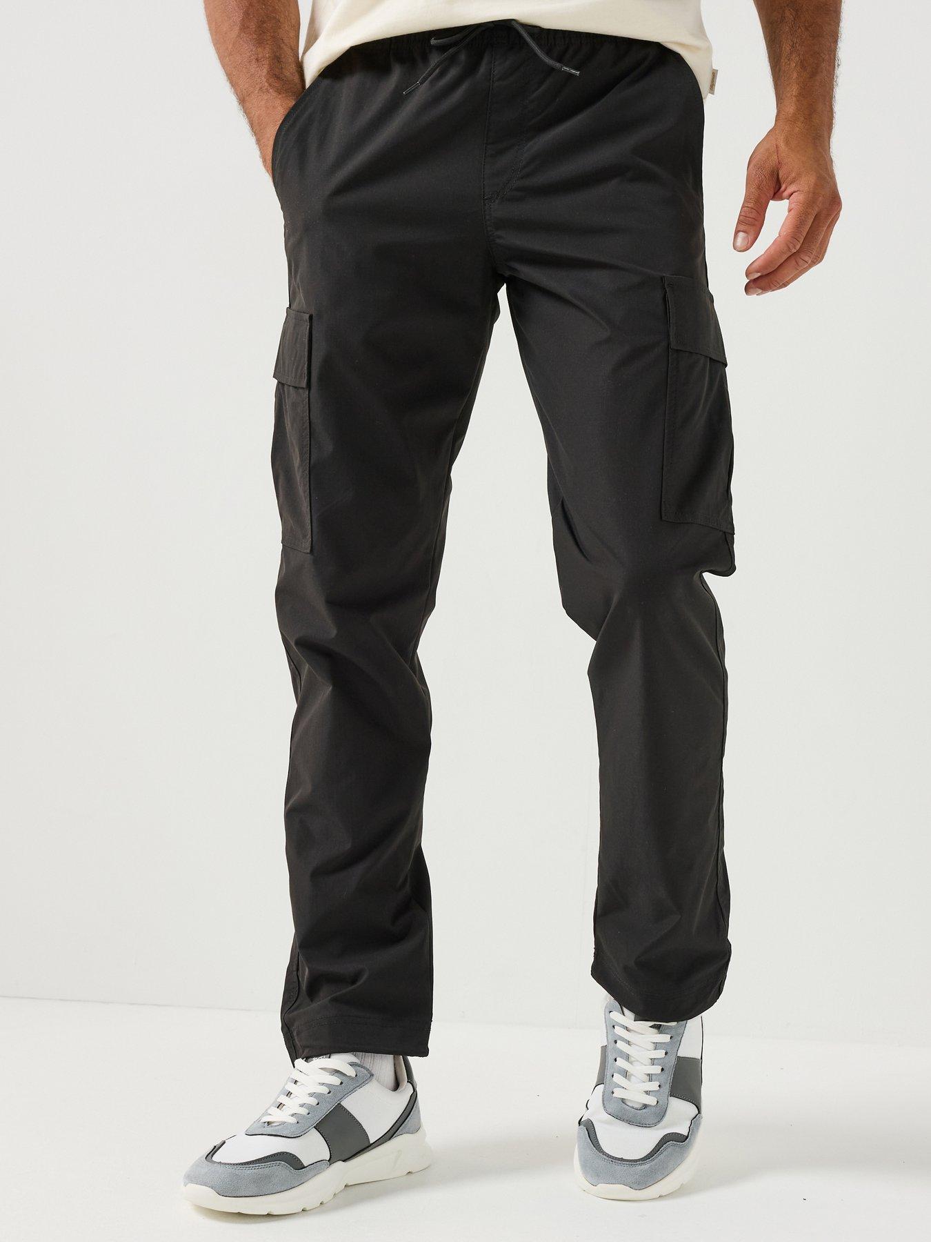 Jack & Jones Kane Caso Tech Cargo Trousers - Black
