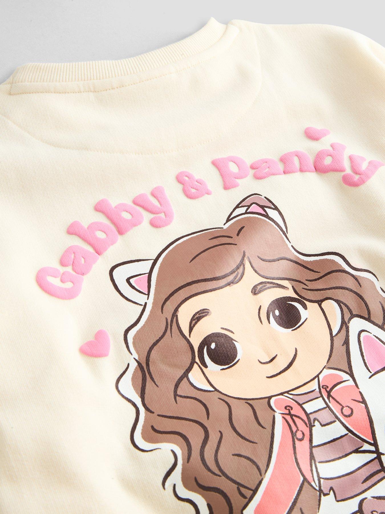Image 4 of 5 of The Very Collection Girls Gabby's Dolls House Character Print Sweatshirt and Leggings Set - Pink