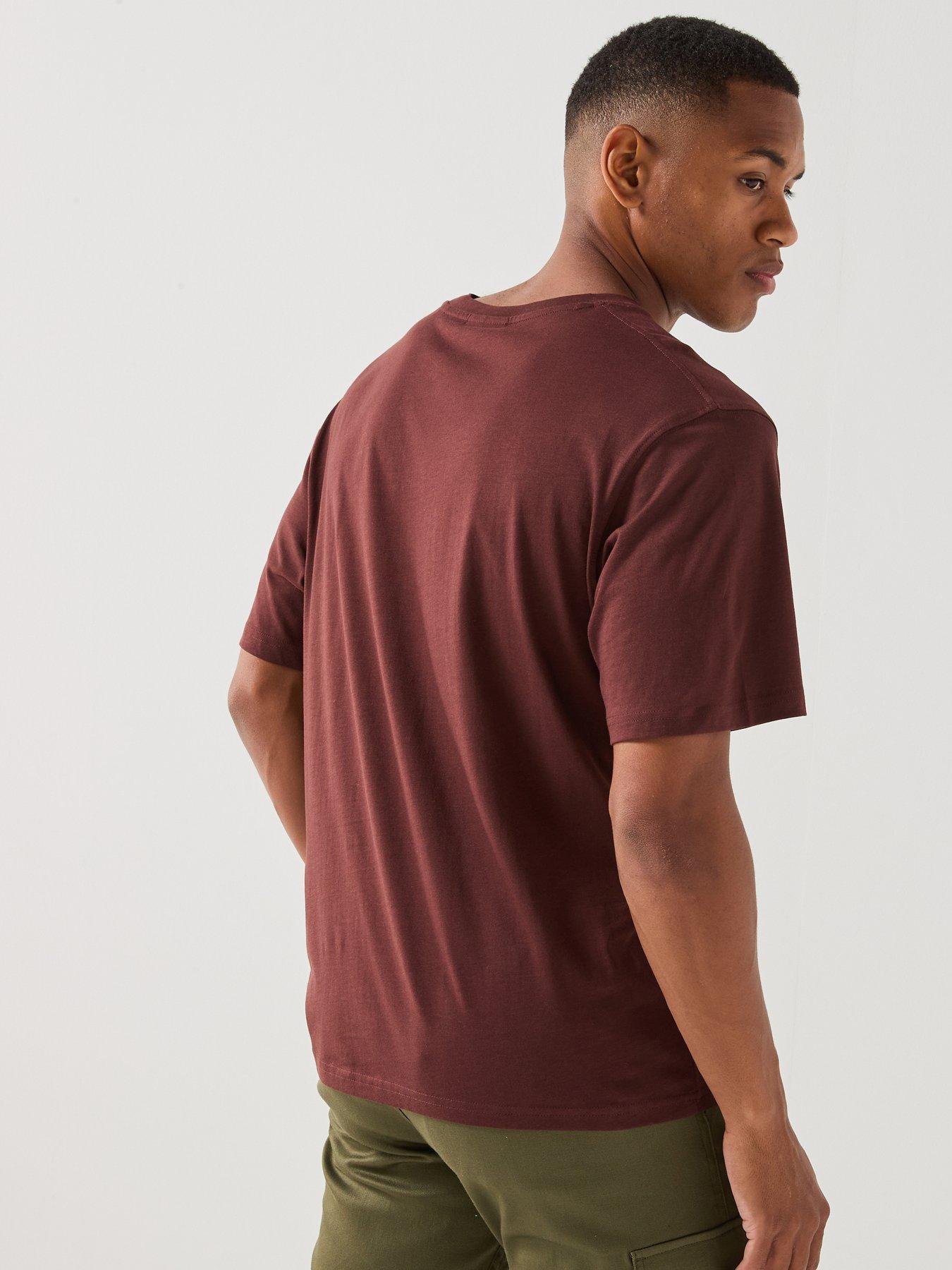 Image 2 of 6 of Jack & Jones Star Crew Neck T-Shirt - Brown
