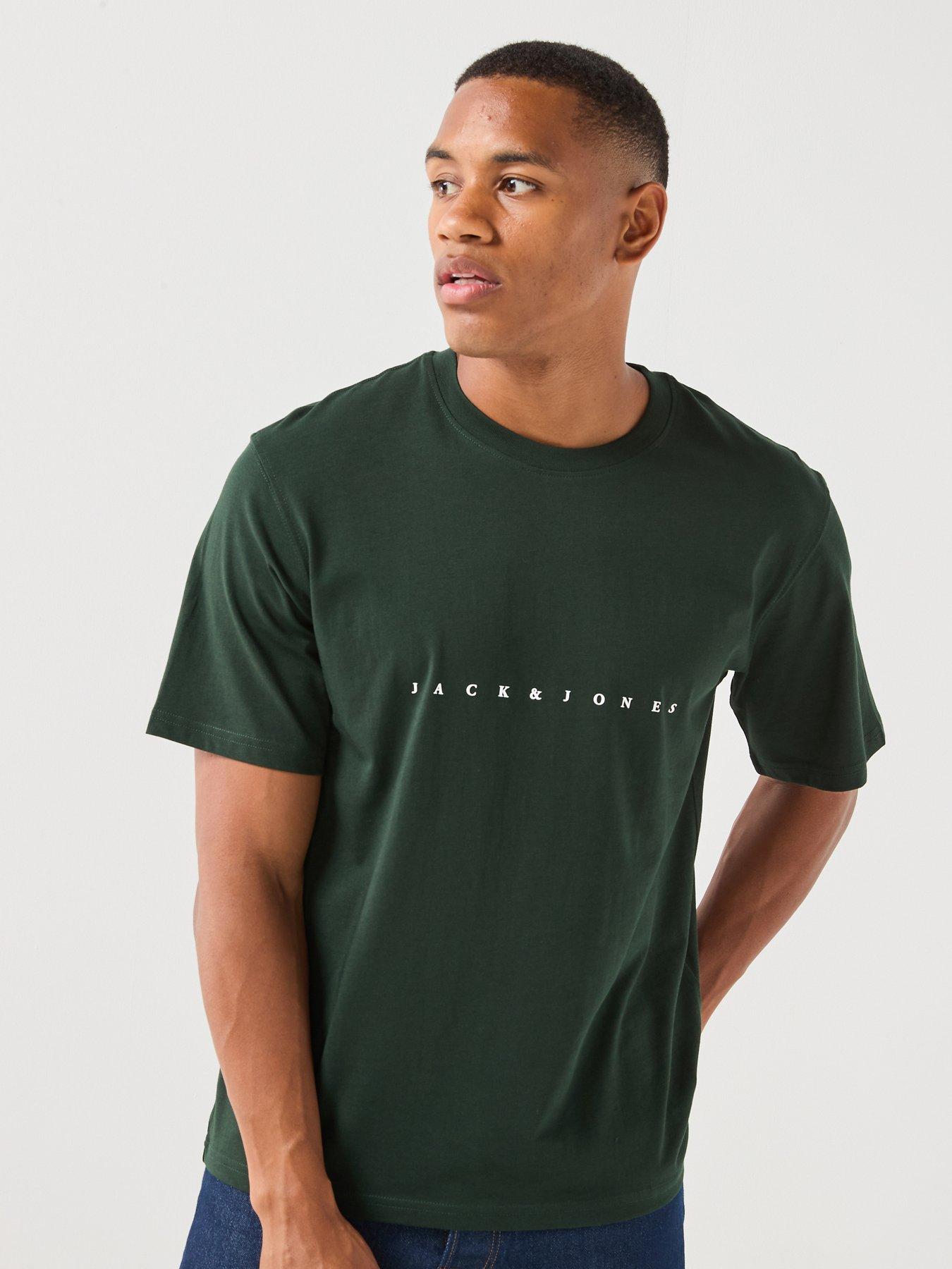 Jack & Jones Star Crew Neck T-Shirt - Dark Green