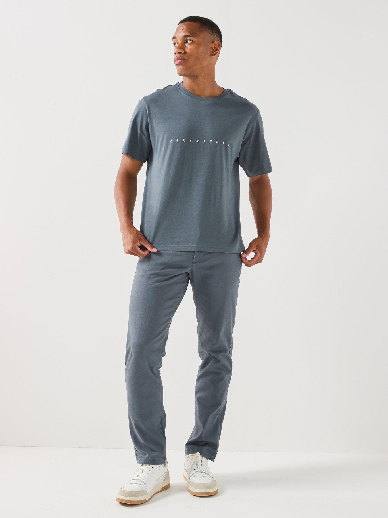 Image 3 of 6 of Jack & Jones Star Crew Neck T-Shirt - Dark Blue