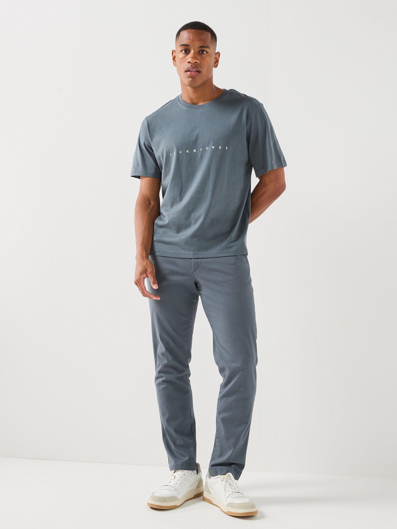 Image 6 of 6 of Jack & Jones Star Crew Neck T-Shirt - Dark Blue