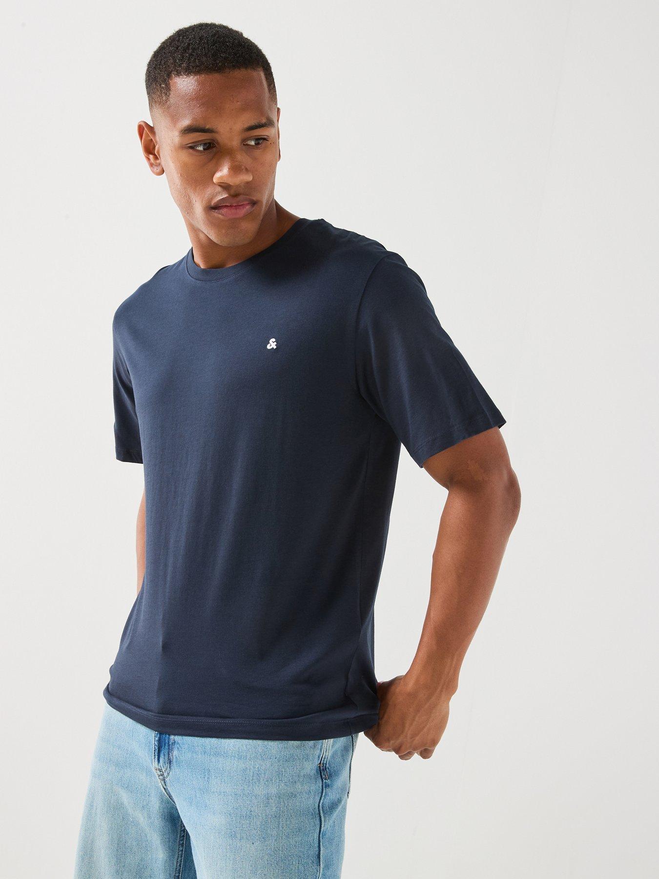 Jack & Jones Paulos Crew Neck T-Shirt - Navy