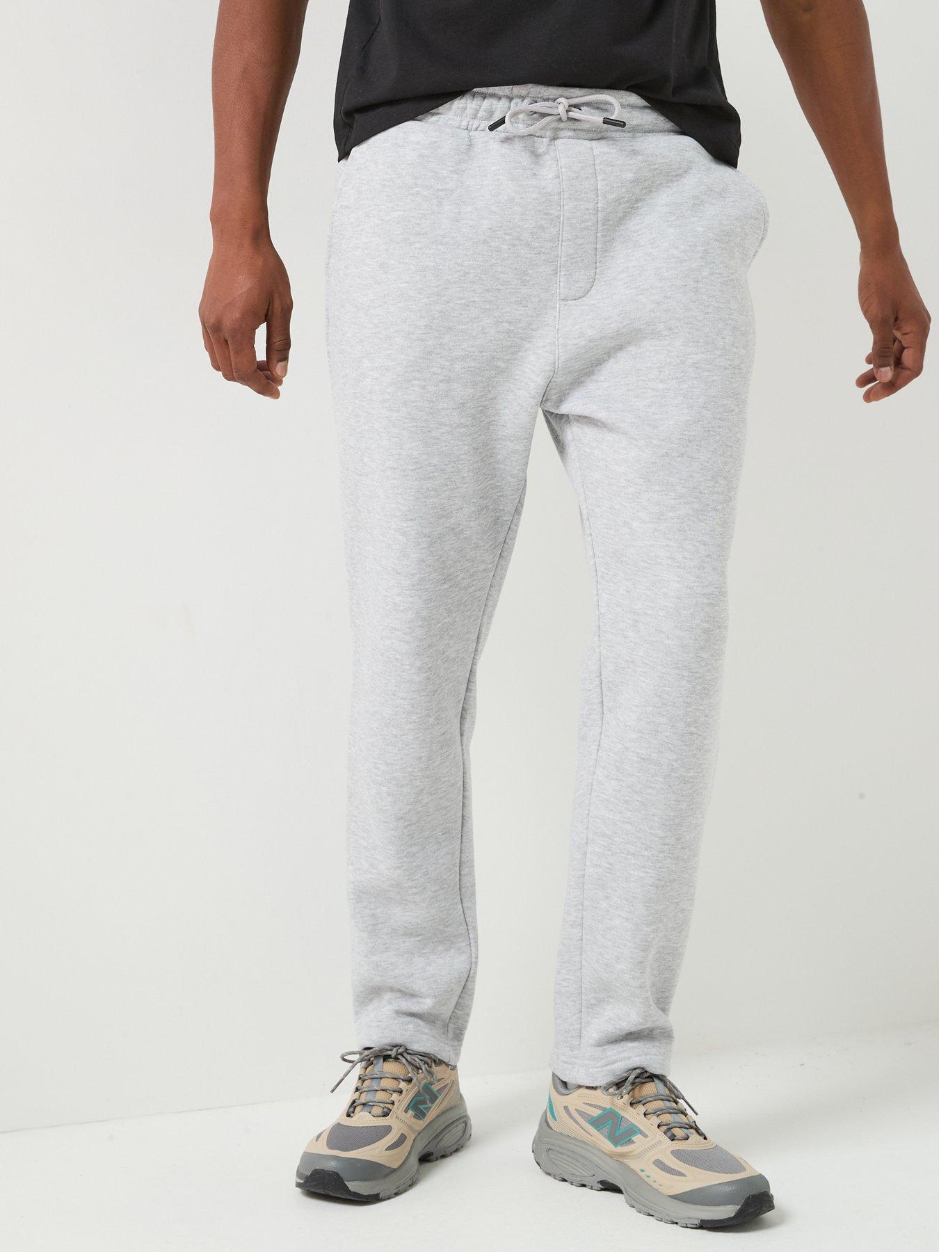 Jack & Jones Men's Kane Bradley Uncuffed Joggers - Light Grey