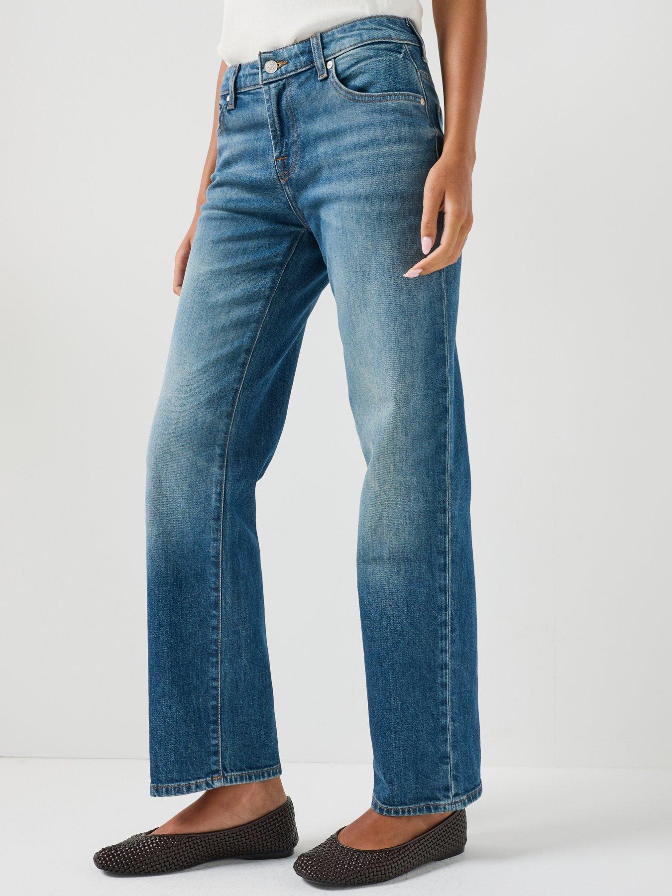 7 FOR ALL MANKIND Comfort Calie Straight In Blue Core