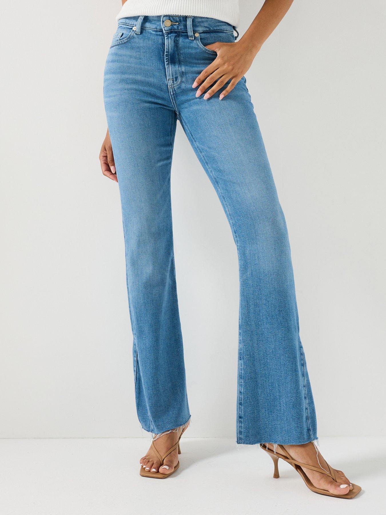 7 FOR ALL MANKIND Slim Illusion The Leggy Bootcut In Bluehaven - Blue