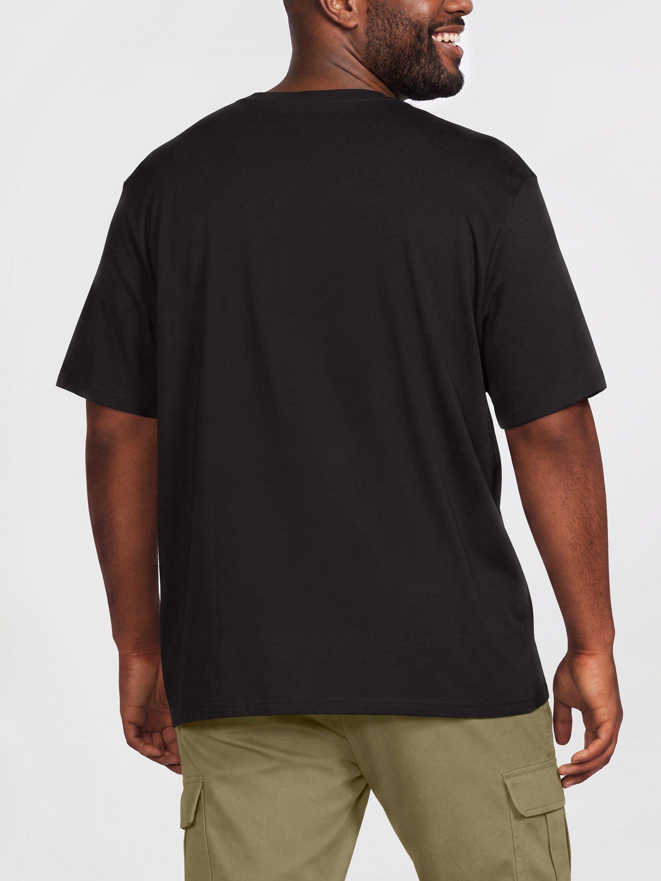 Image 2 of 5 of Jack & Jones Men's Plus Size Mountain Graphic Roche T-Shirt - Black