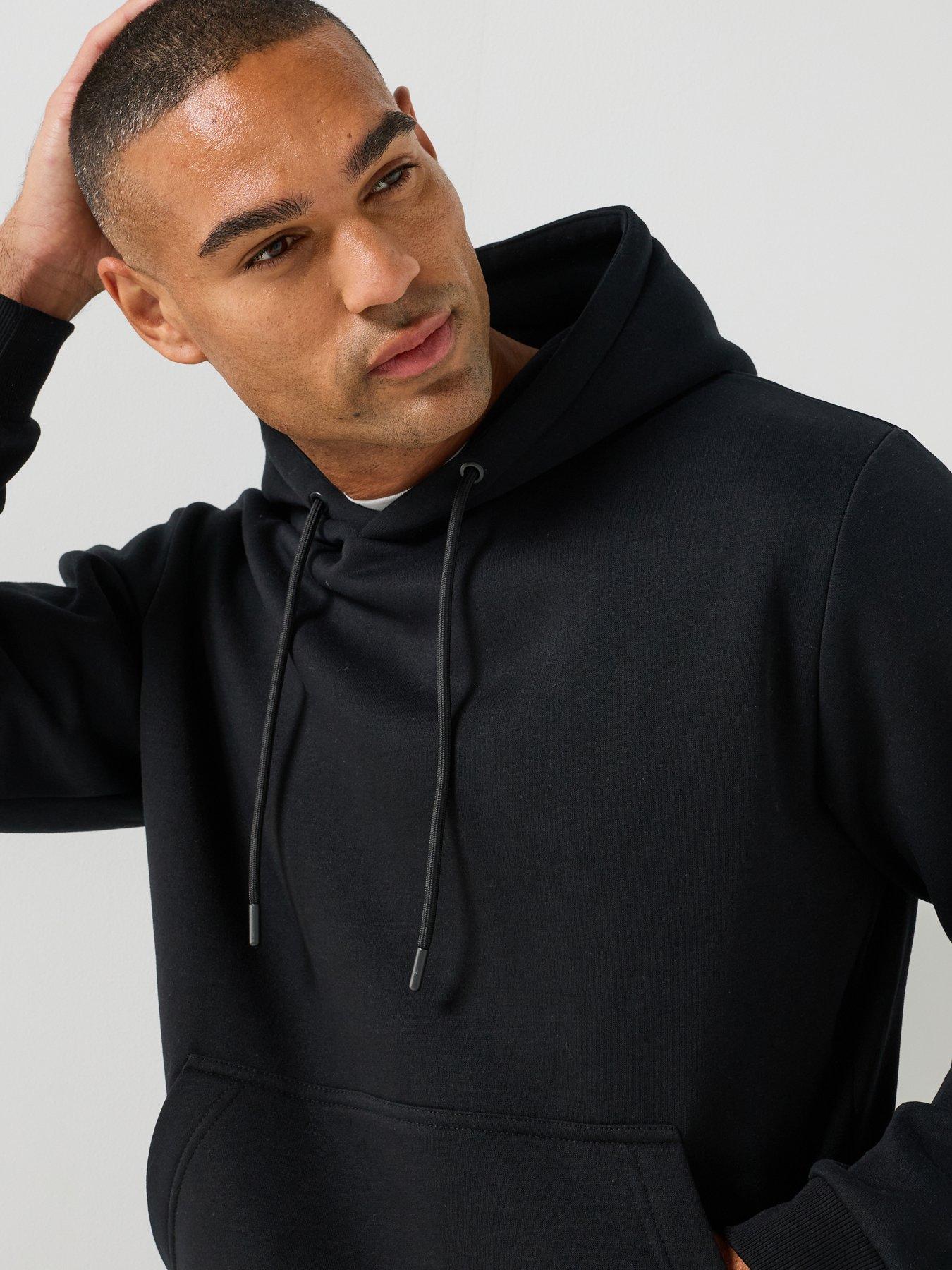 Image 5 of 6 of Jack & Jones Mens Tracksuit Set With Hoodie And Tapered Joggers - Black
