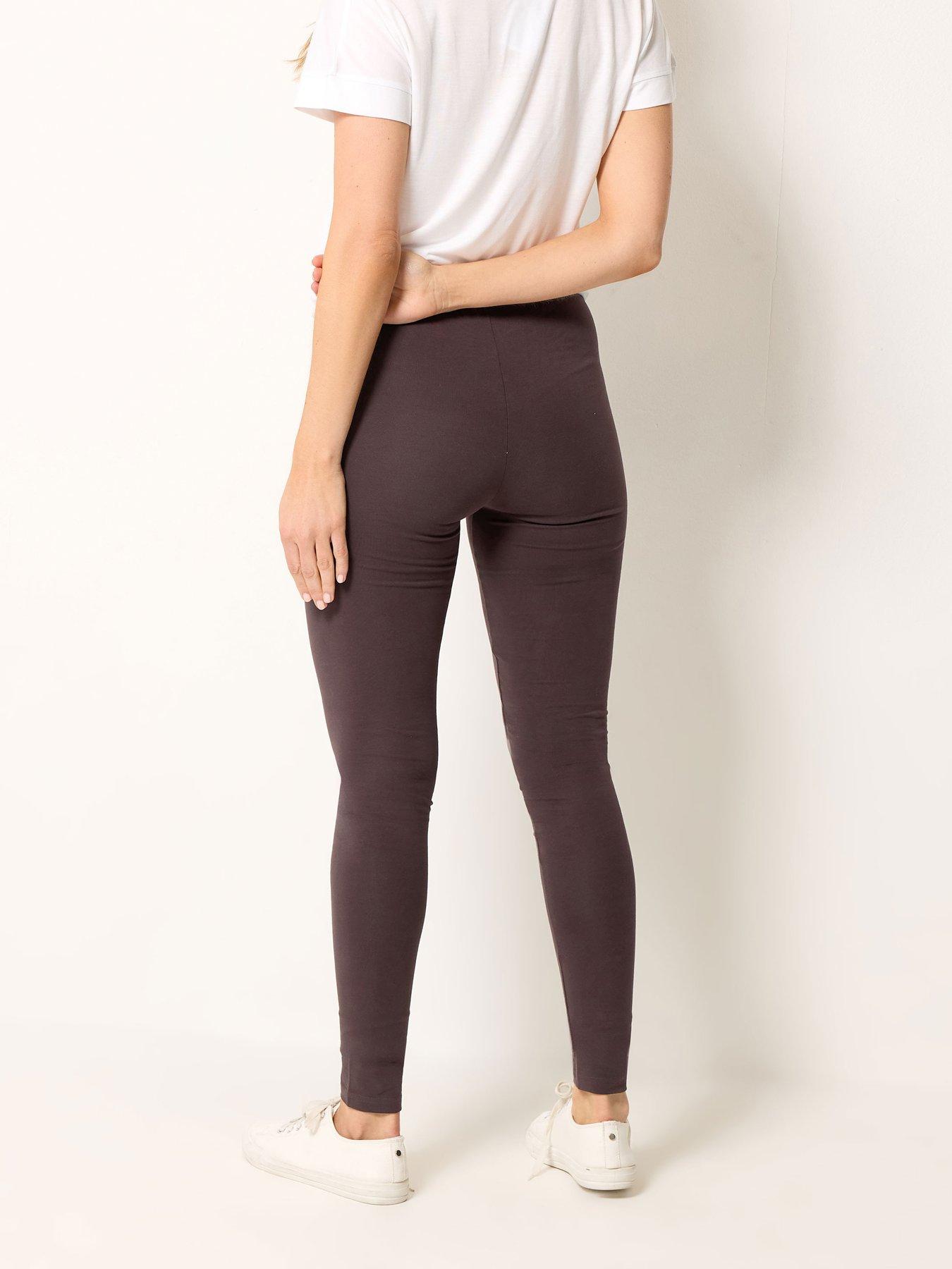 Image 2 of 4 of Long Tall Sally Cotton Elastic Legging - Brown