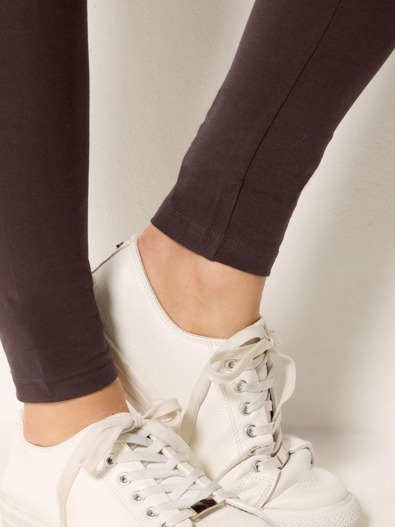 Image 4 of 4 of Long Tall Sally Cotton Elastic Legging - Brown