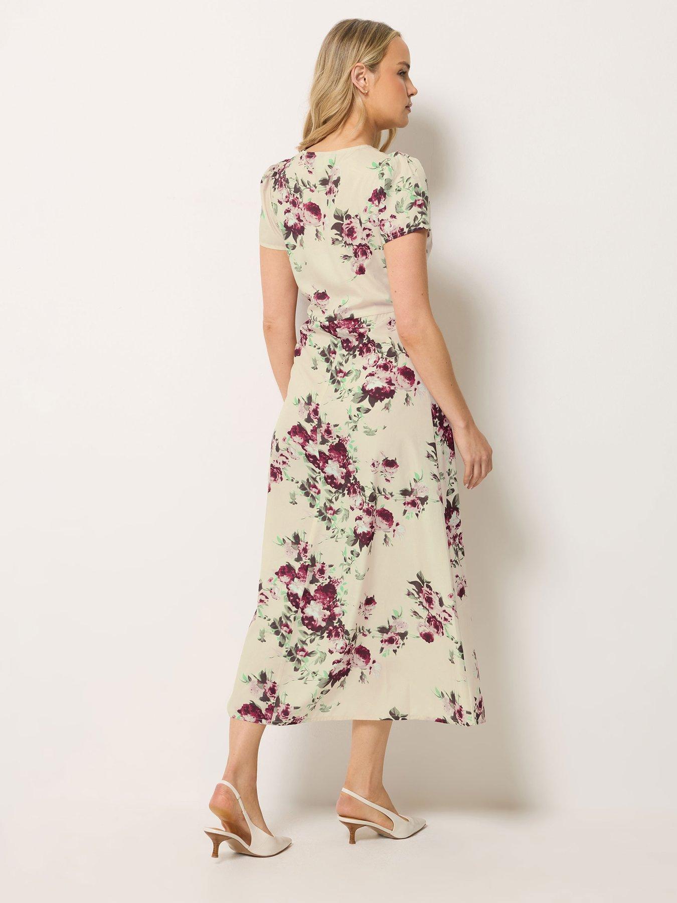 Image 2 of 4 of Long Tall Sally Tall Rose Tea Midi Dress