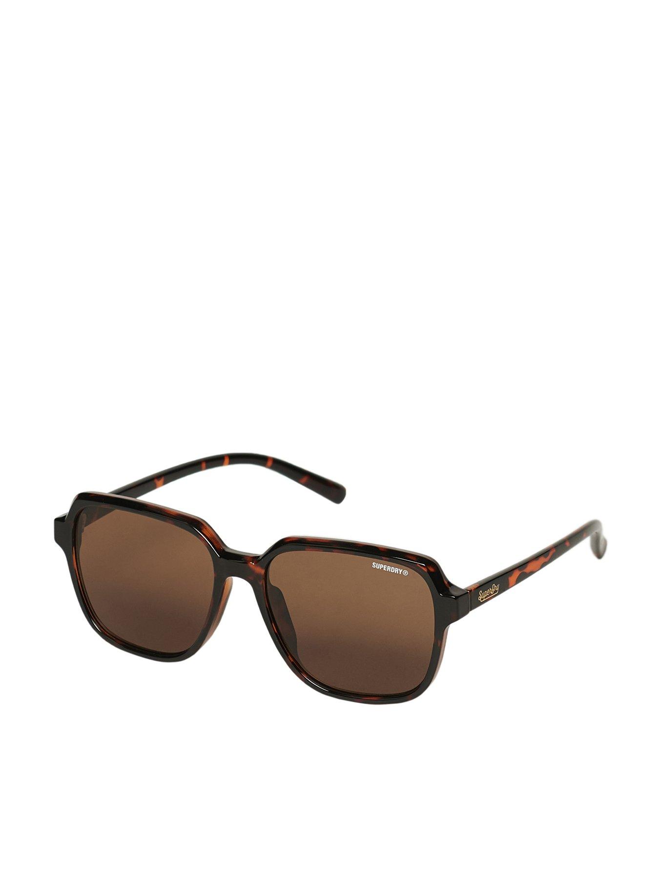 Image 1 of 4 of Superdry Oversized Square Sunglasses - Brown