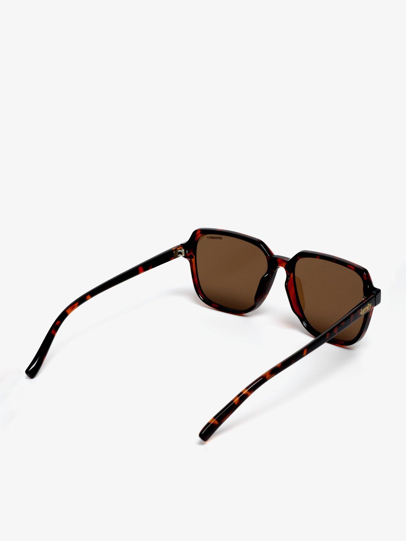 Image 2 of 4 of Superdry Oversized Square Sunglasses - Brown